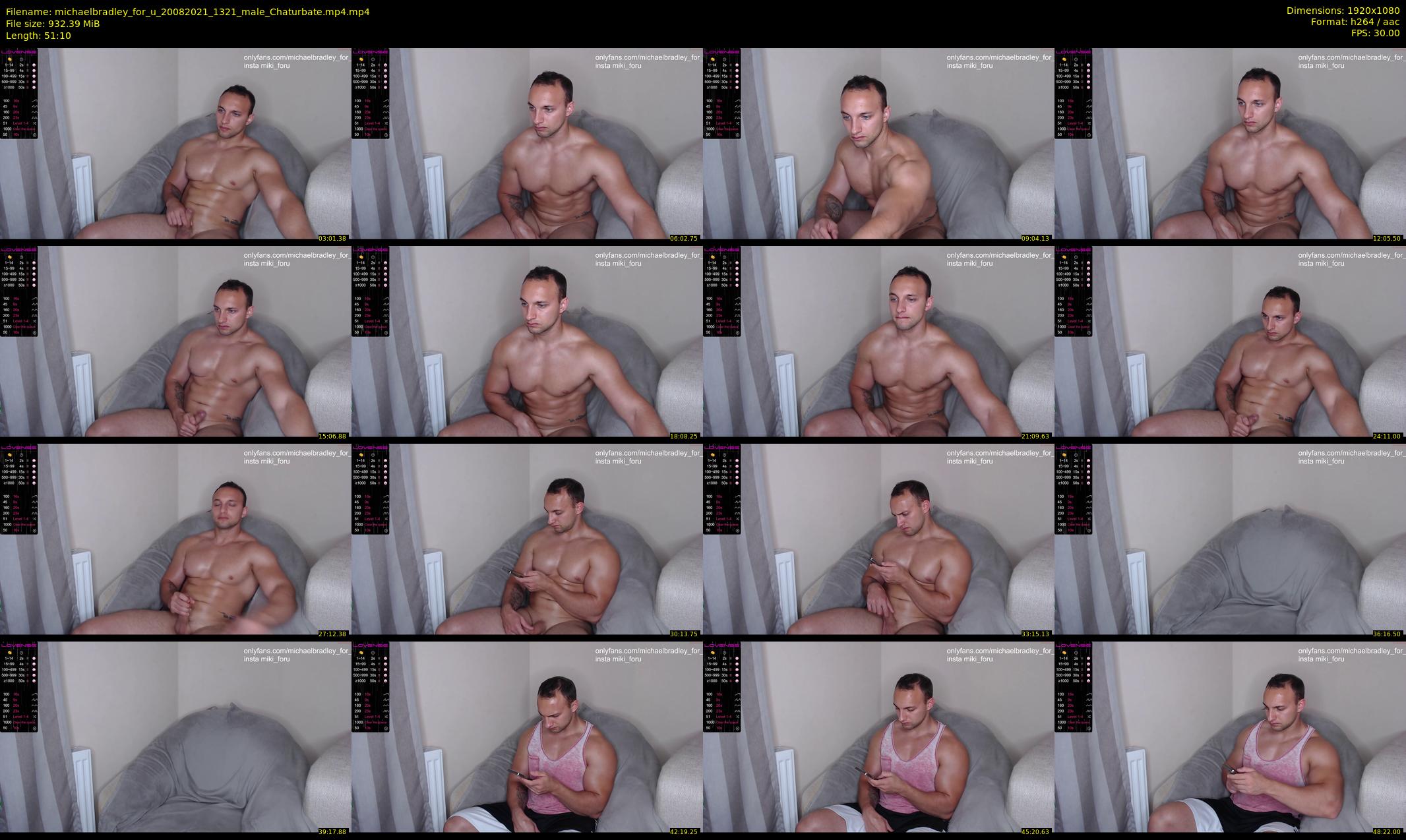 michaelbradley_for_u — 52 minute Chaturbate male cam show recording, 1080p, Aug 20, 2021