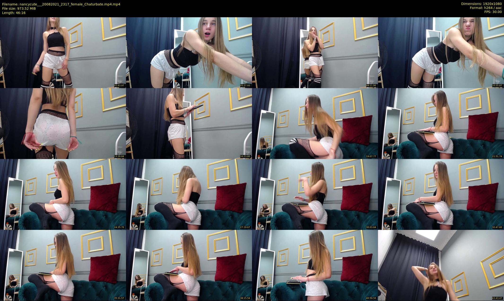 nancycute__ — 47 minute Chaturbate female cam show recording, 1080p, Aug 20, 2021