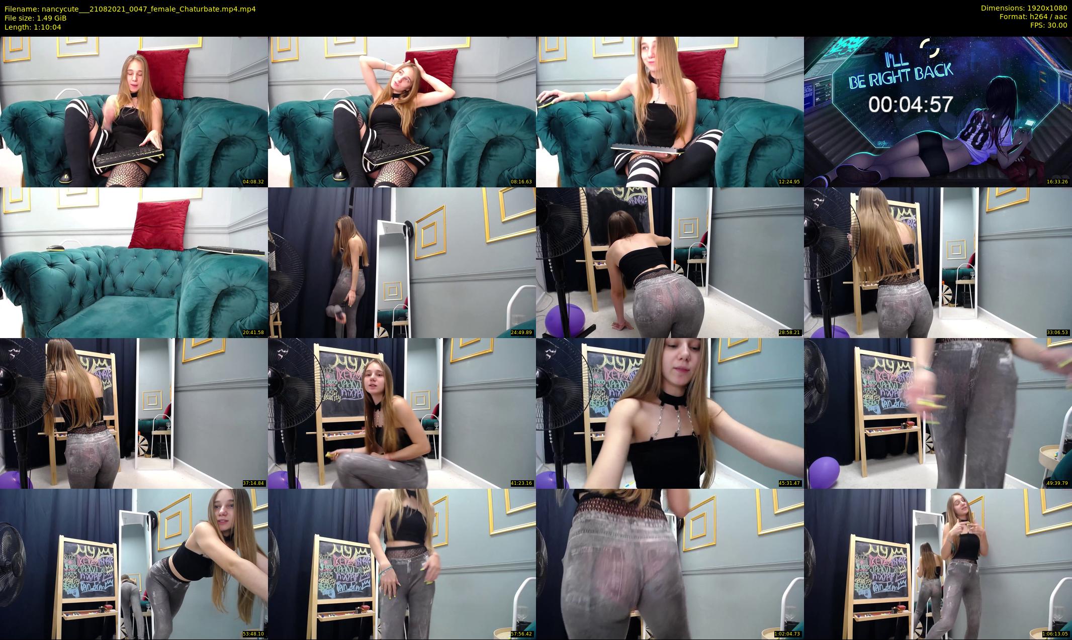 nancycute__ — 71 minute Chaturbate female cam show recording, 1080p, Aug 21, 2021
