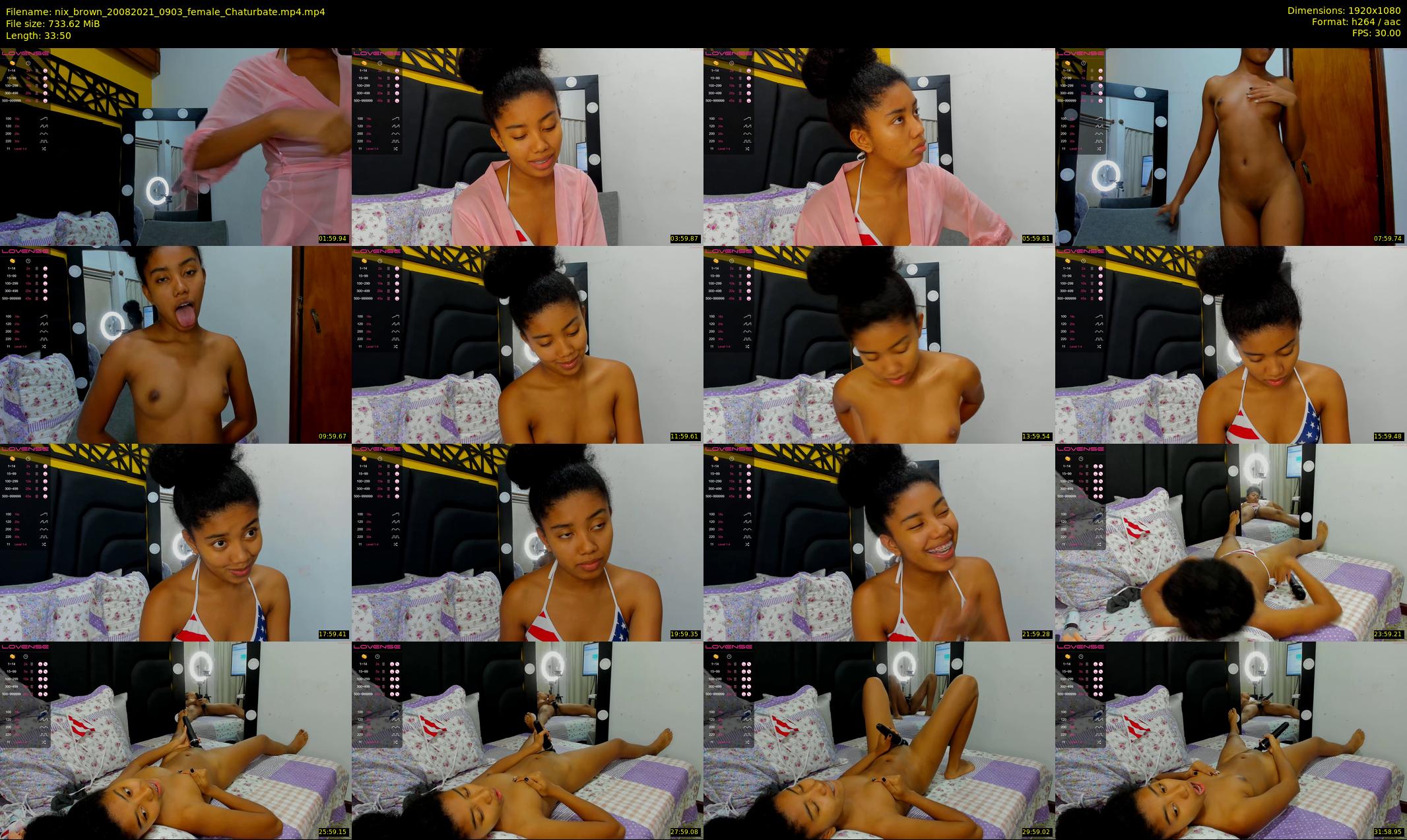 nix_brown — 34 minute Chaturbate female cam show recording, 1080p, Aug 20, 2021