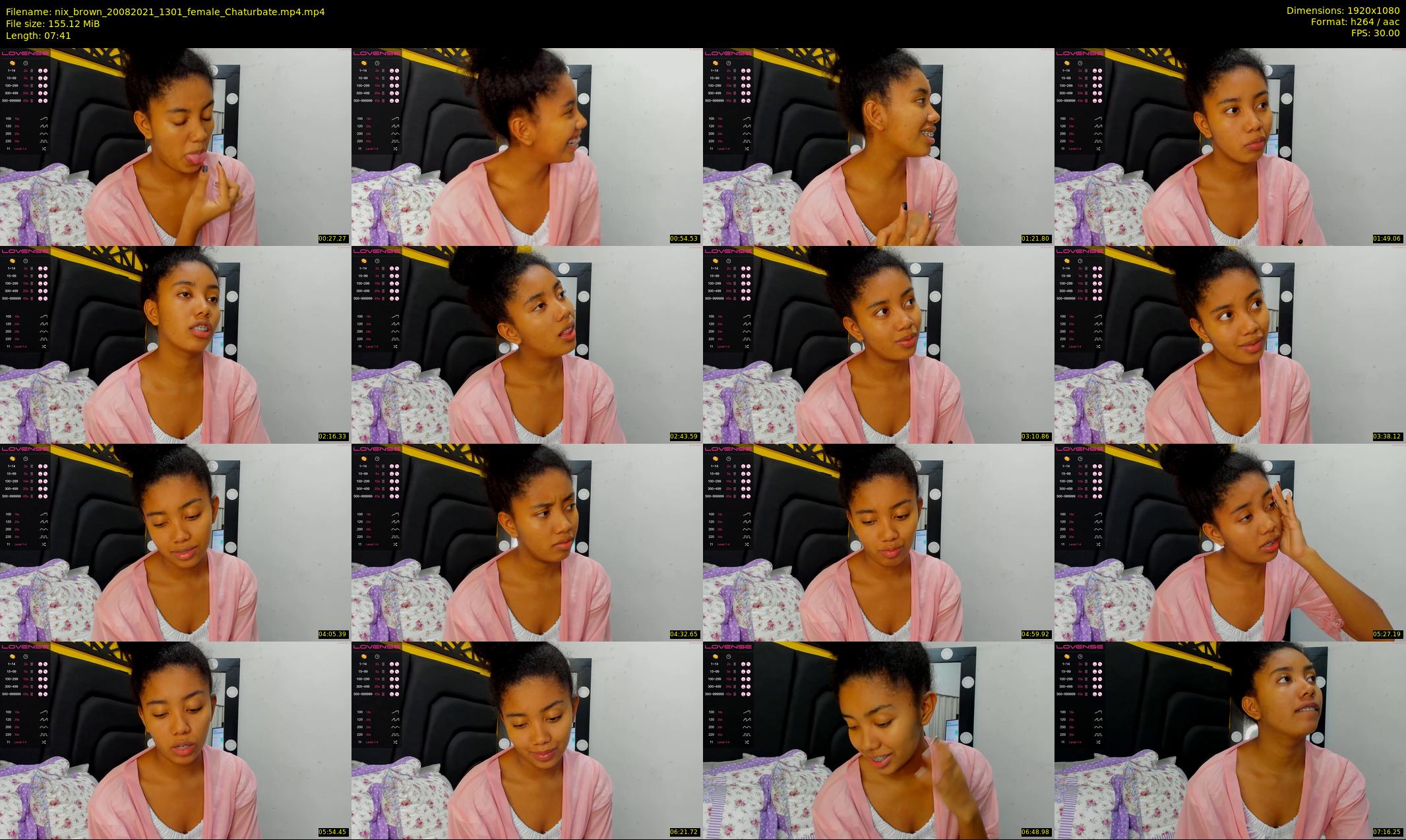 nix_brown — 8 minute Chaturbate female cam show recording, 1080p, Aug 20, 2021
