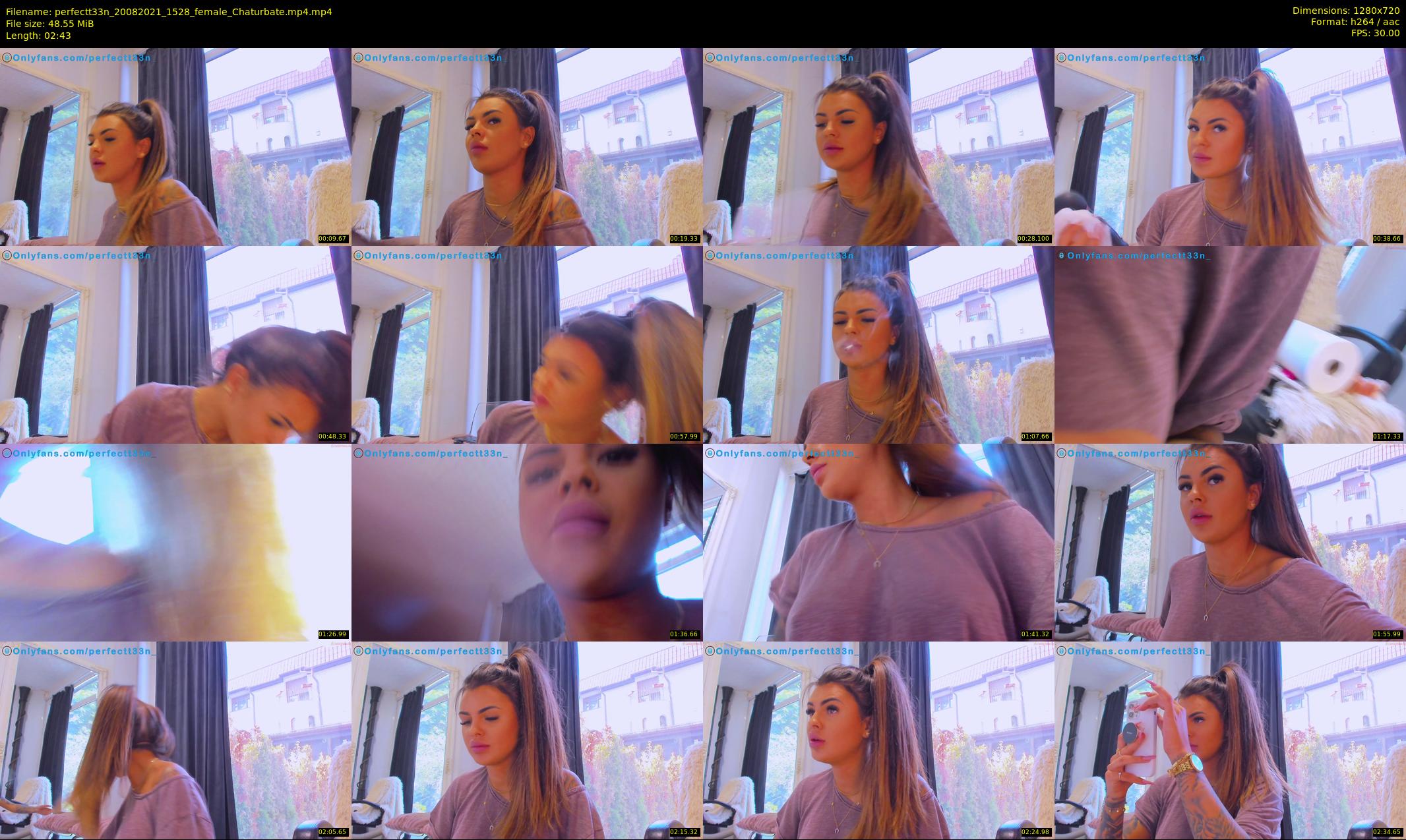 perfectt33n — 3 minute Chaturbate female cam show recording, 720p, Aug 20, 2021
