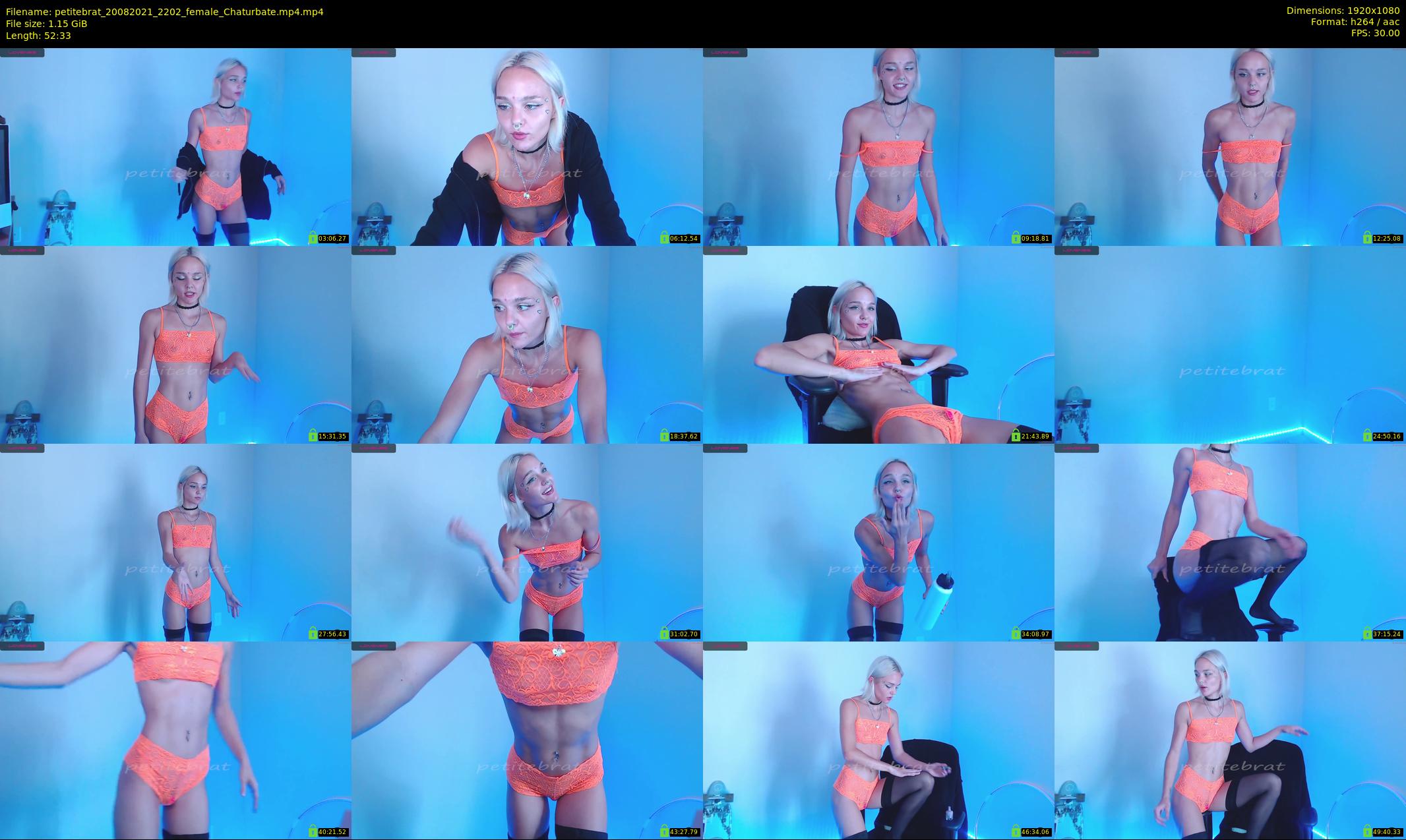 petitebrat — 53 minute Chaturbate female cam show recording, 1080p, Aug 20, 2021