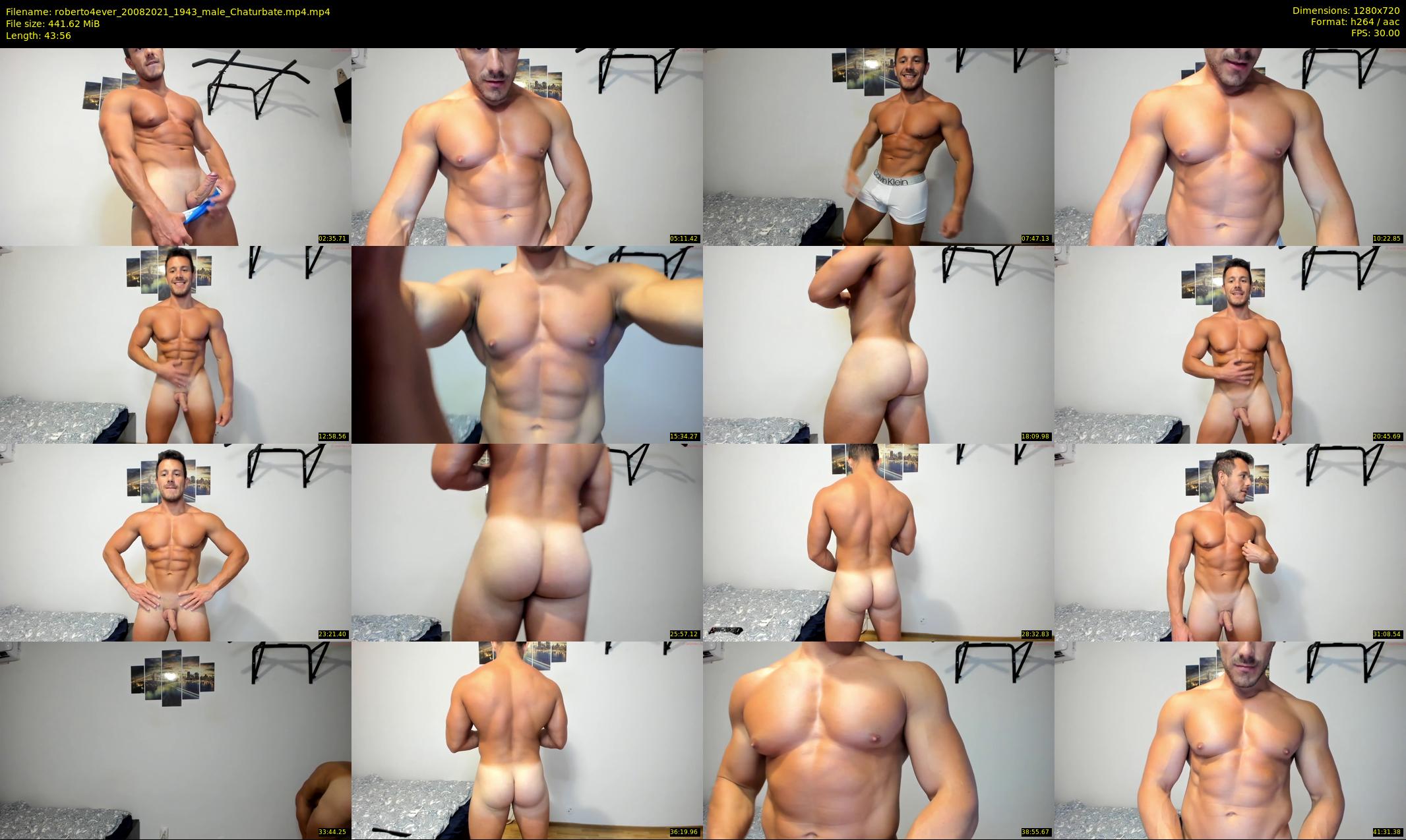 roberto4ever — 44 minute Chaturbate male cam show recording, 720p, Aug 20, 2021