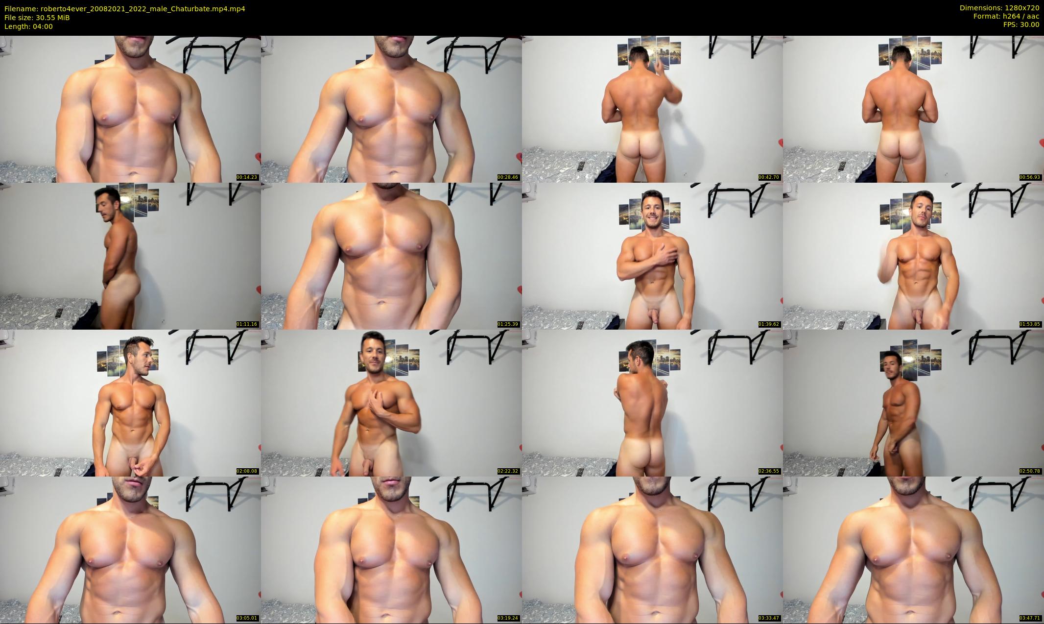 roberto4ever — 4 minute Chaturbate male cam show recording, 720p, Aug 20, 2021