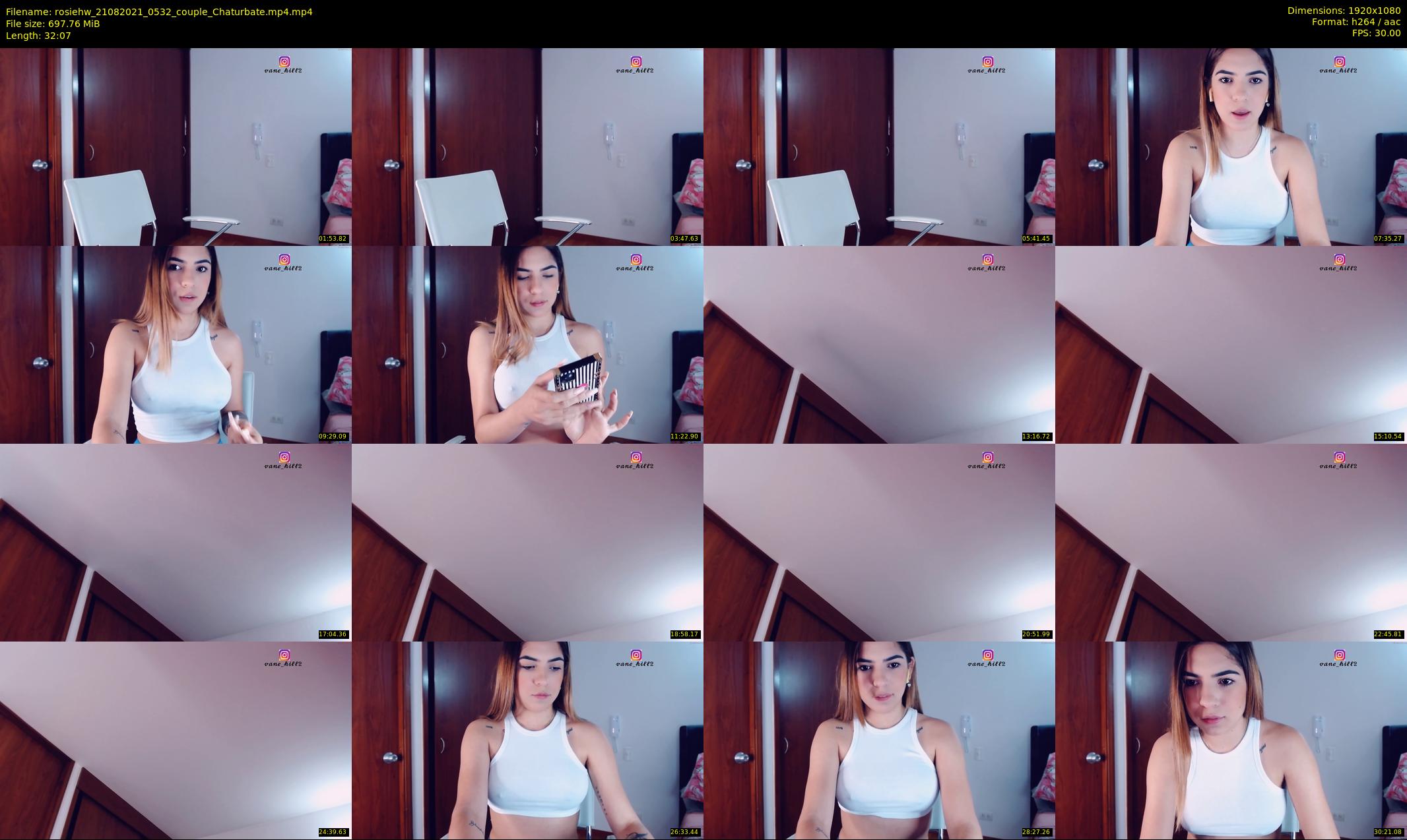 rosiehw — 33 minute Chaturbate couple cam show recording, 1080p, Aug 21, 2021