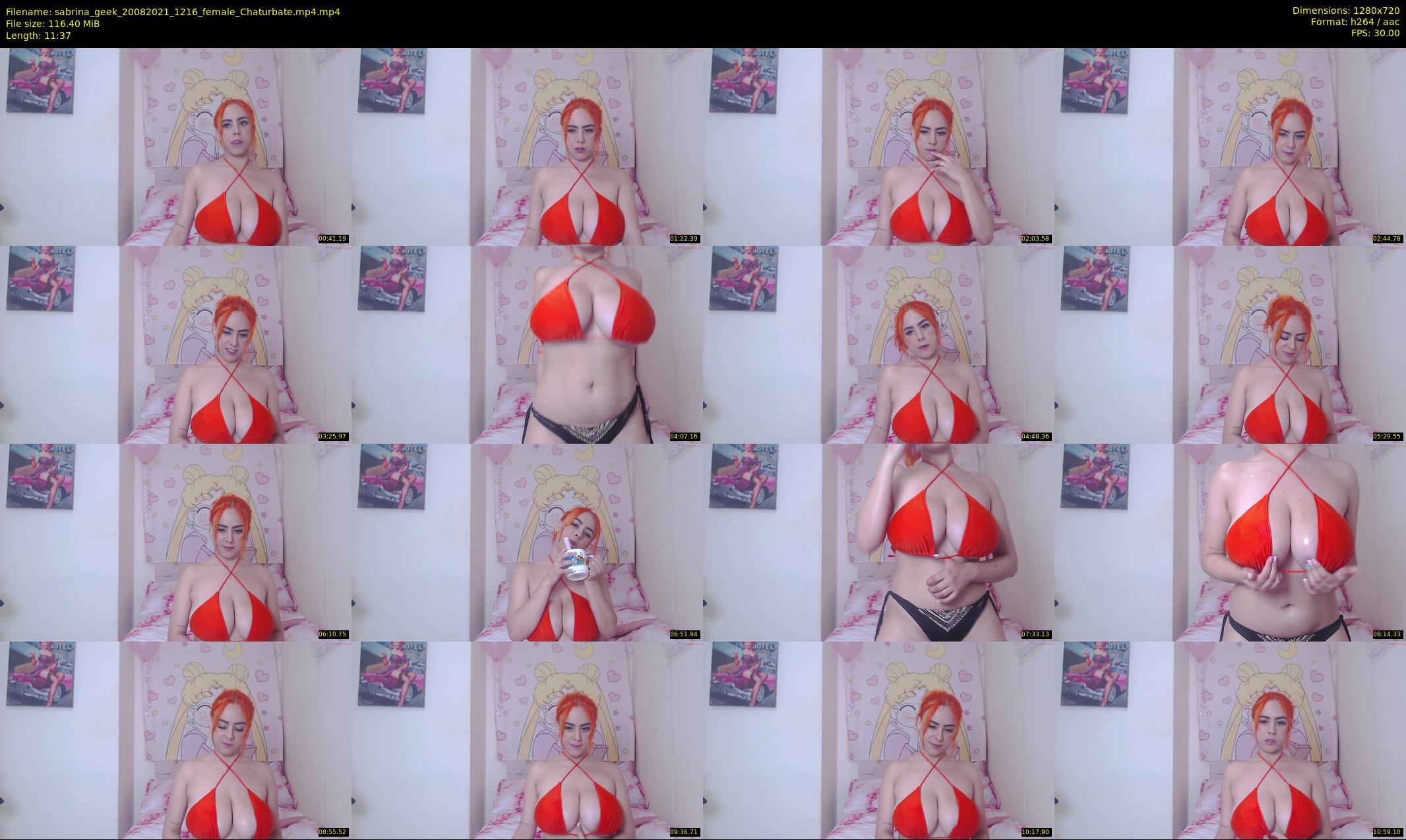 sabrina_geek — 12 minute Chaturbate female cam show recording, 720p, Aug 20, 2021