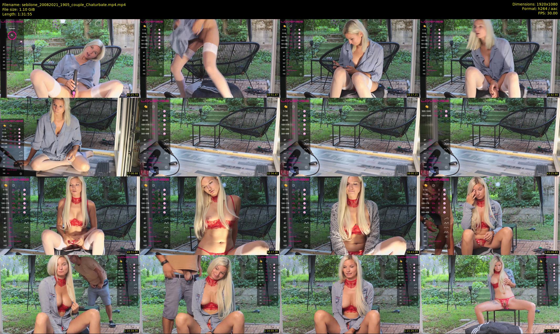 sebilone — 92 minute Chaturbate couple cam show recording, 1080p, Aug 20, 2021