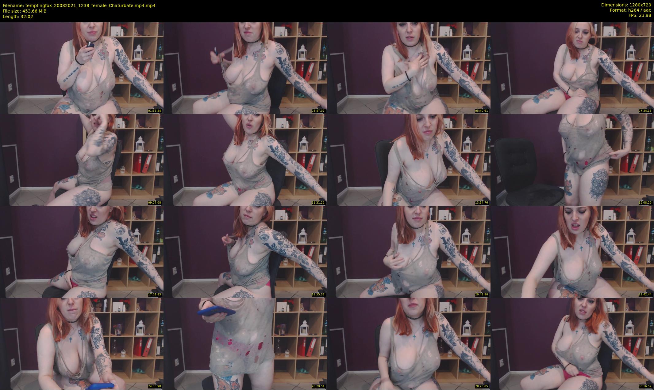 temptingfox — 33 minute Chaturbate female cam show recording, 720p, Aug 20, 2021