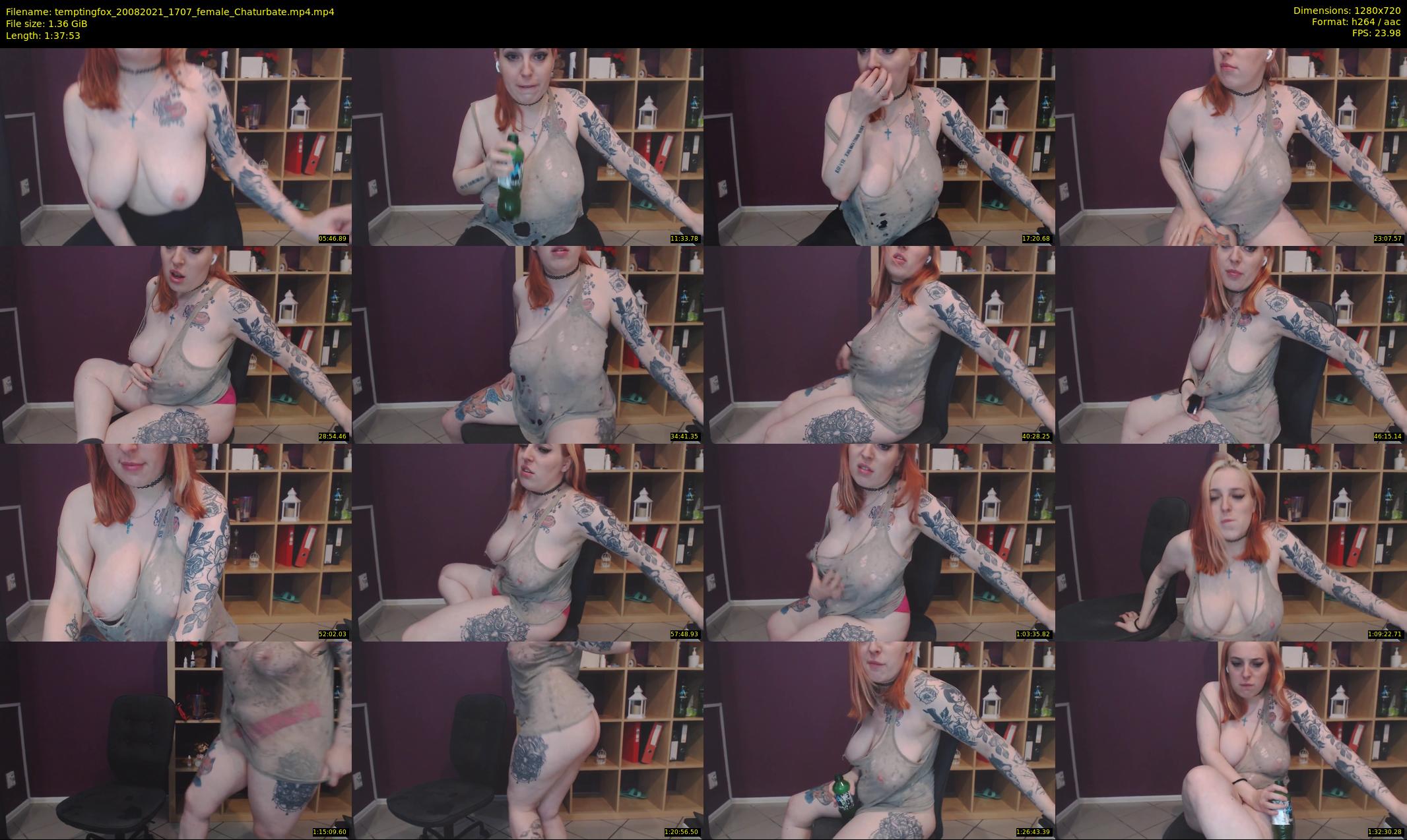 temptingfox — 98 minute Chaturbate female cam show recording, 720p, Aug 20, 2021