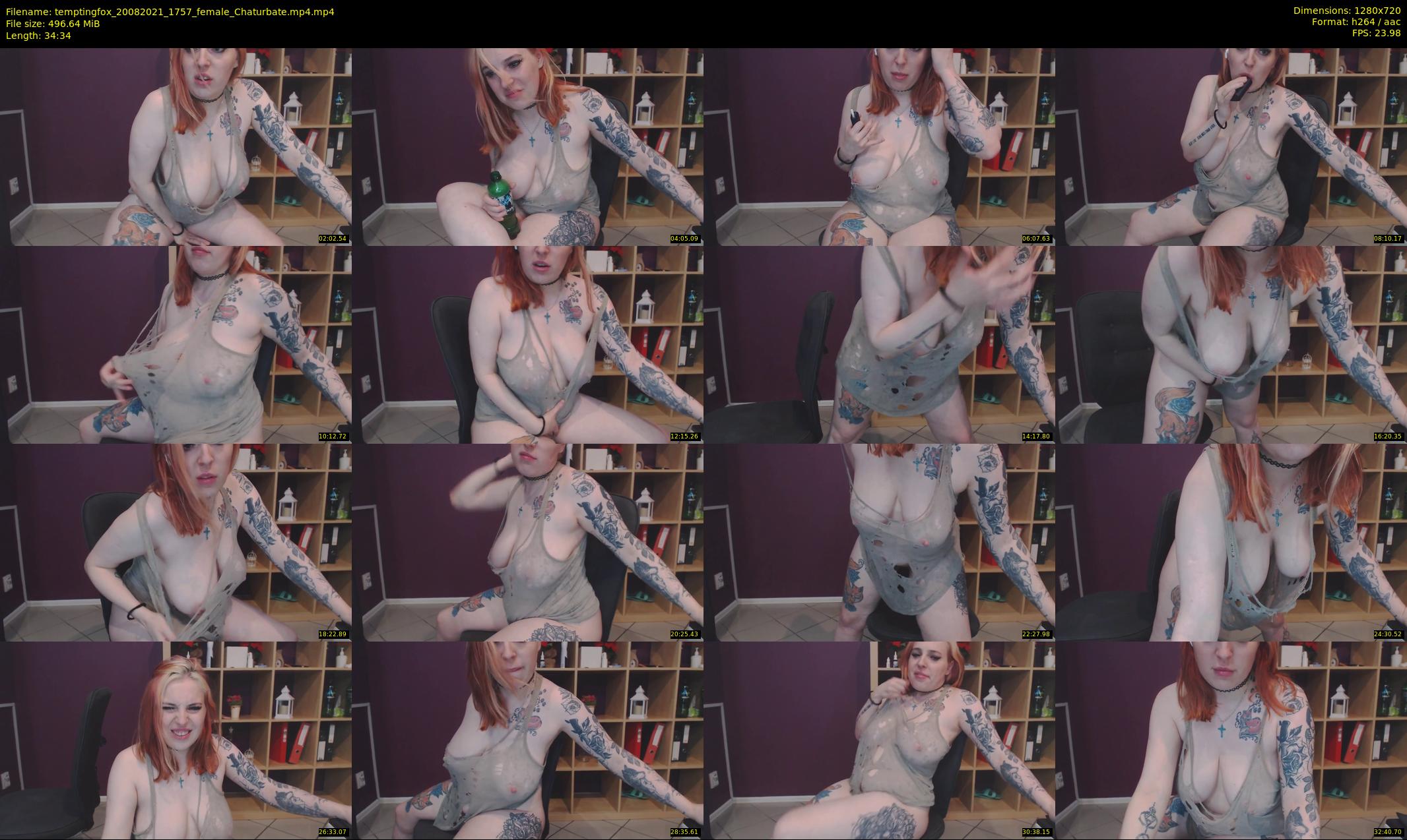 temptingfox — 35 minute Chaturbate female cam show recording, 720p, Aug 20, 2021