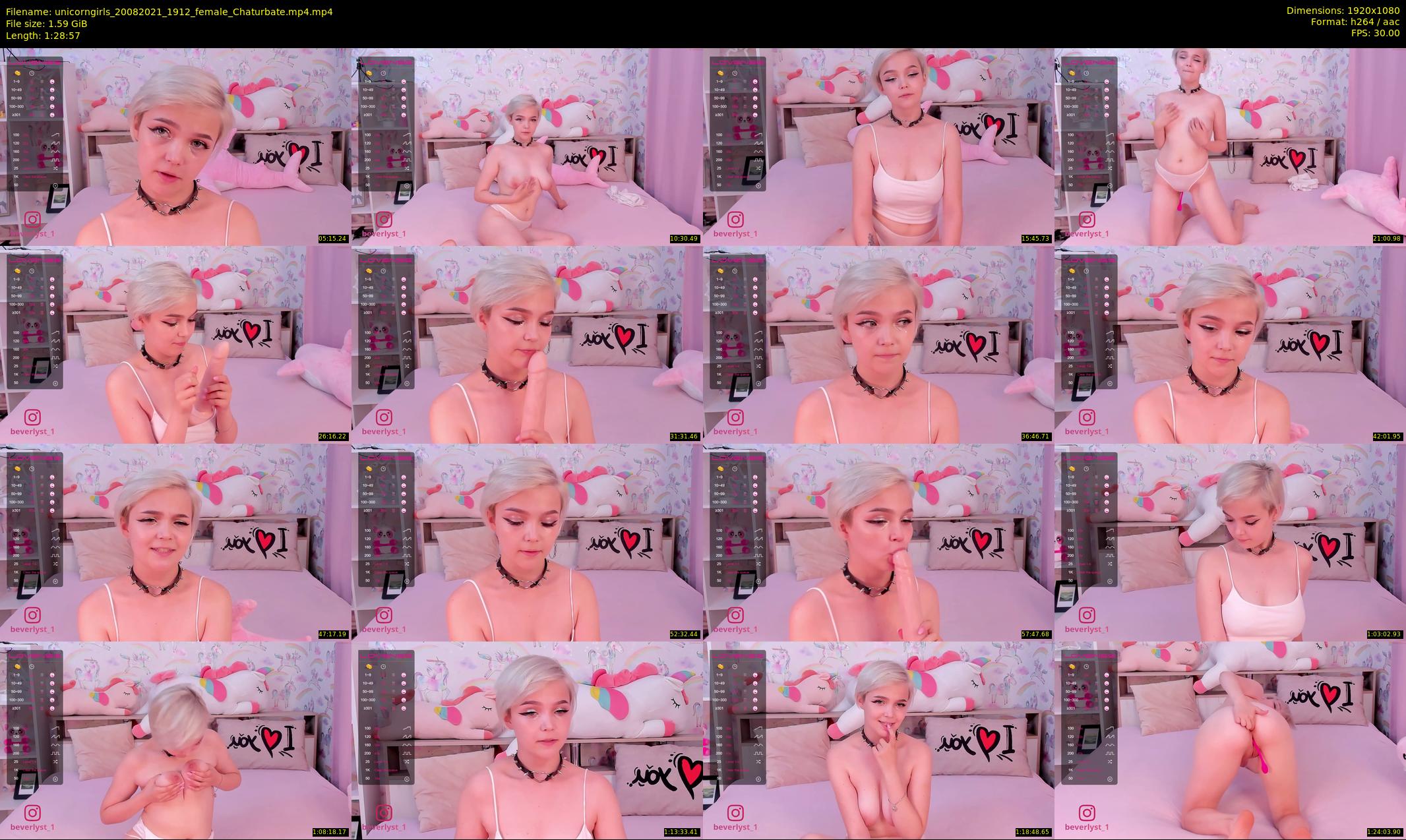 unicorngirls — 89 minute Chaturbate couple cam show recording, 1080p, Aug 20, 2021