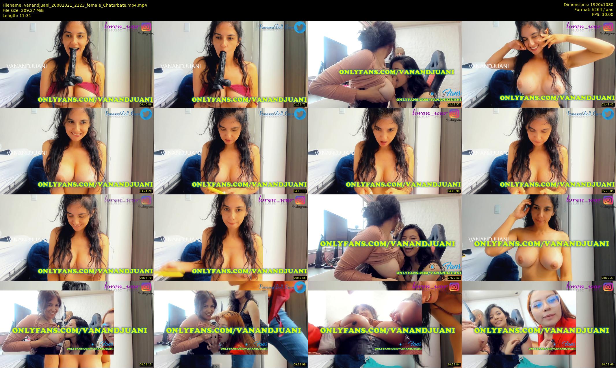 vanandjuani — 12 minute Chaturbate female cam show recording, 1080p, Aug 20, 2021