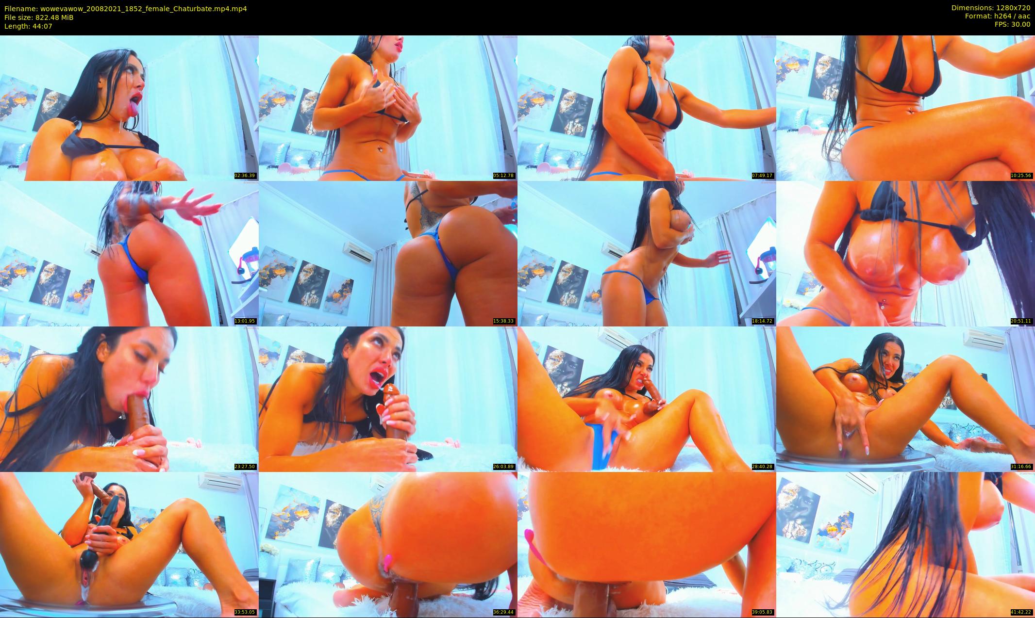 wowevawow — 45 minute Chaturbate female cam show recording, 720p, Aug 20, 2021
