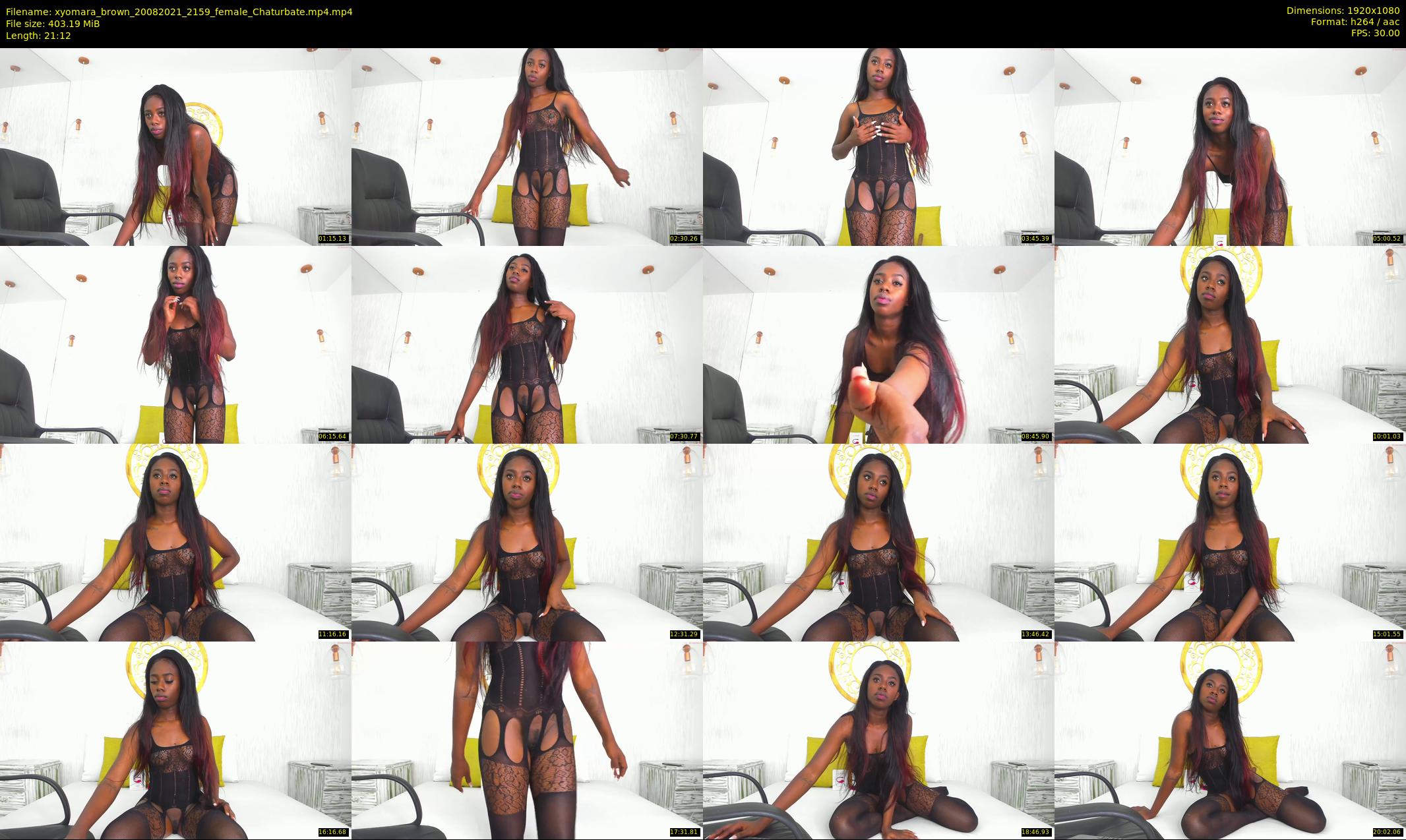 xyomara_brown — 22 minute Chaturbate female cam show recording, 1080p, Aug 20, 2021