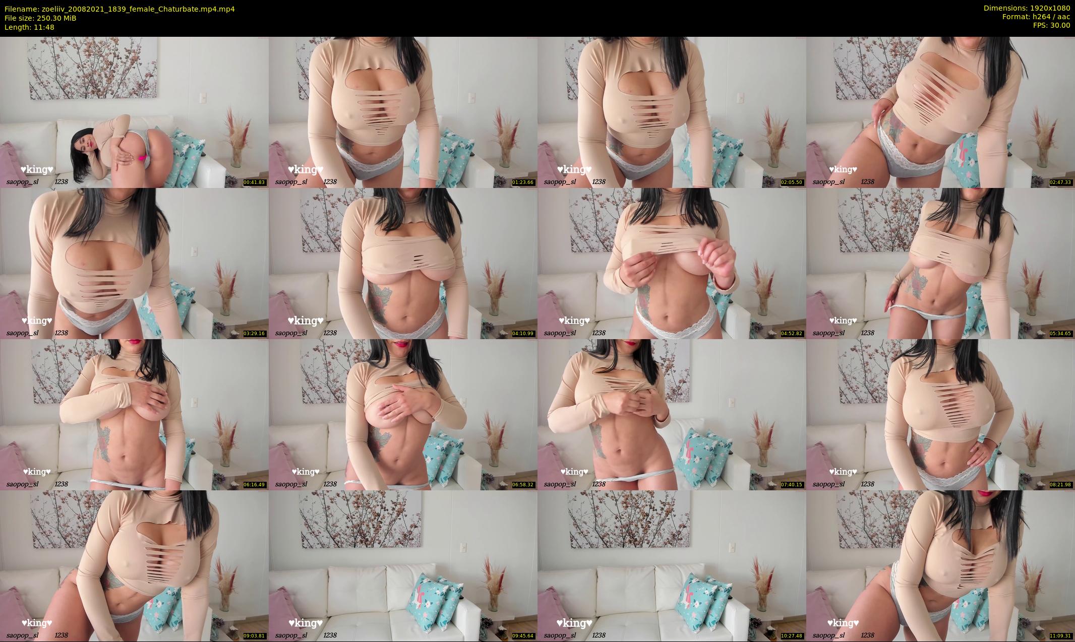 zoeliiv — 12 minute Chaturbate female cam show recording, 1080p, Aug 20, 2021
