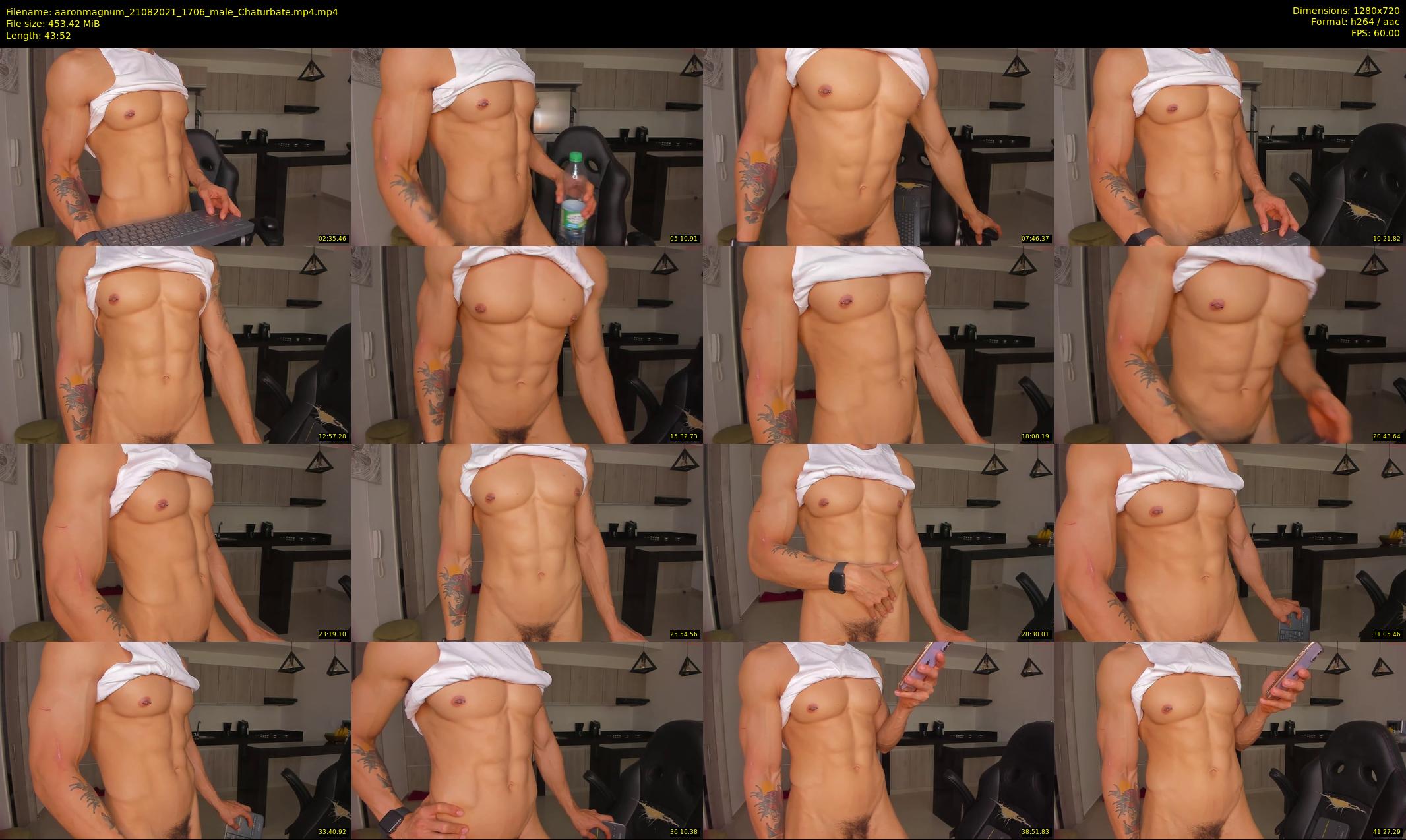 aaronmagnum — 44 minute Chaturbate male cam show recording, 720p, Aug 21, 2021