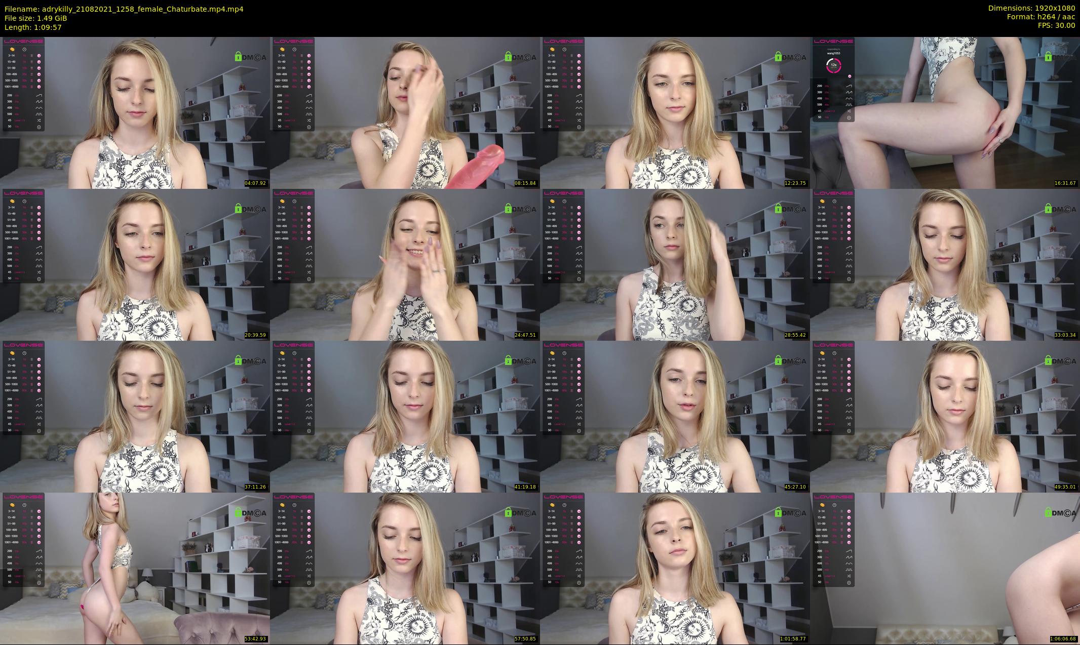adrykilly — 70 minute Chaturbate female cam show recording, 1080p, Aug 21, 2021
