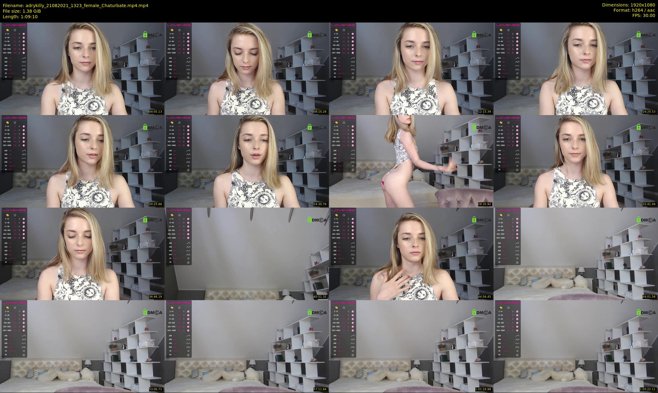 adrykilly — 70 minute Chaturbate female cam show recording, 1080p, Aug 21, 2021
