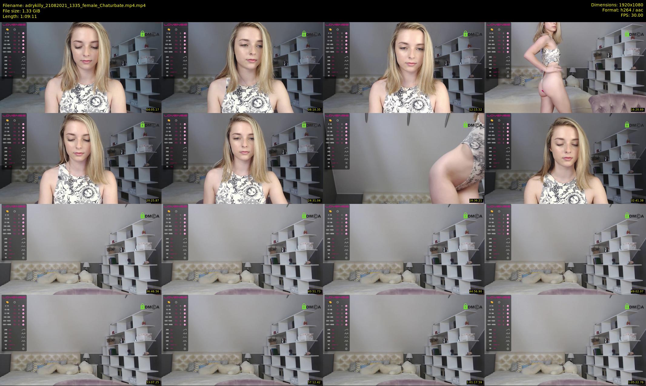 adrykilly — 70 minute Chaturbate female cam show recording, 1080p, Aug 21, 2021