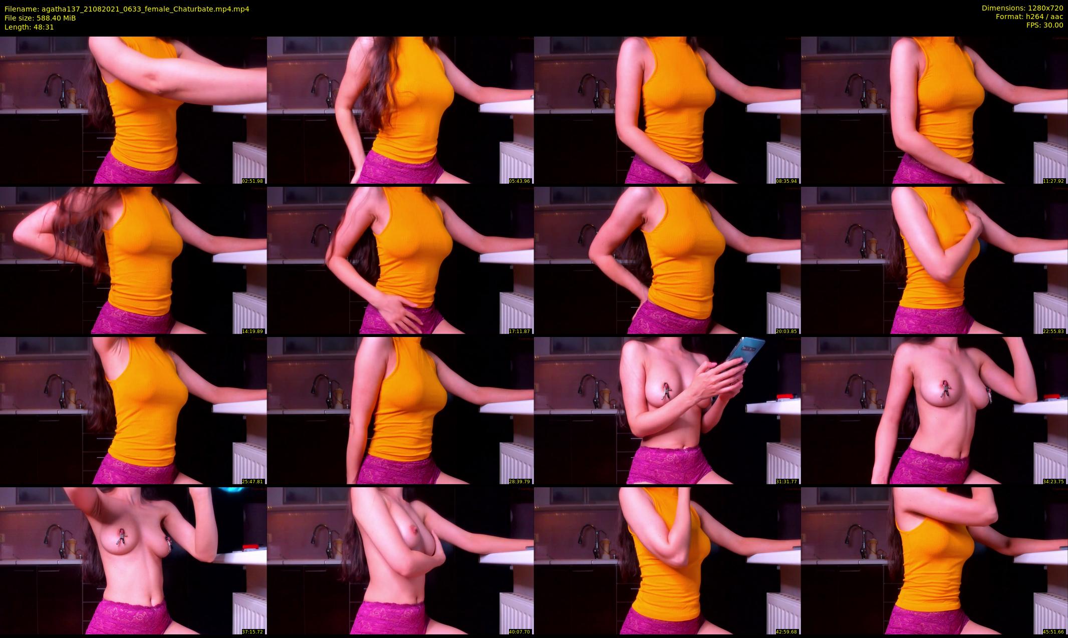 agatha137 — 49 minute Chaturbate female cam show recording, 720p, Aug 21, 2021