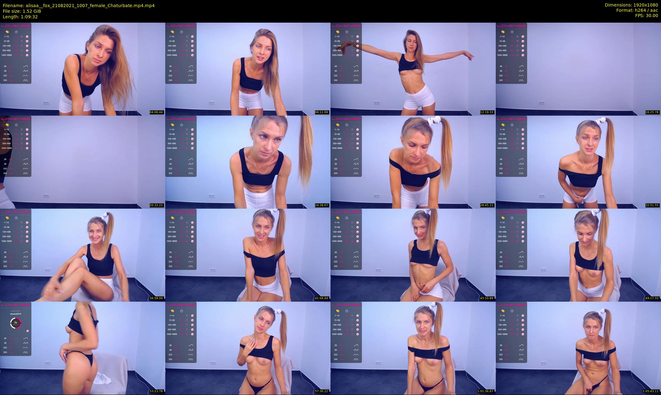 alisaa__fox — 70 minute Chaturbate female cam show recording, 1080p, Aug 21, 2021