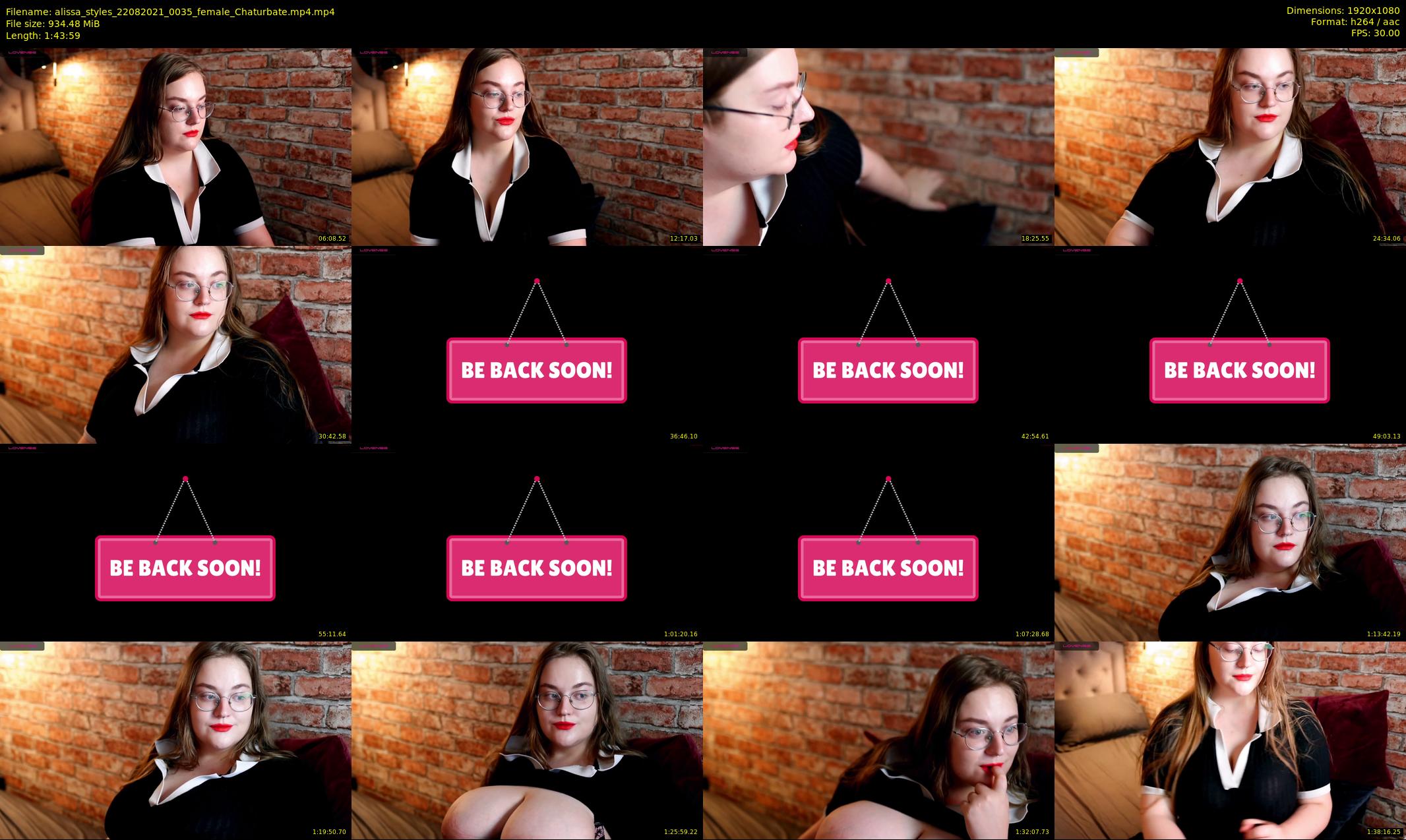 alissa_styles — 104 minute Chaturbate female cam show recording, 1080p, Aug 22, 2021