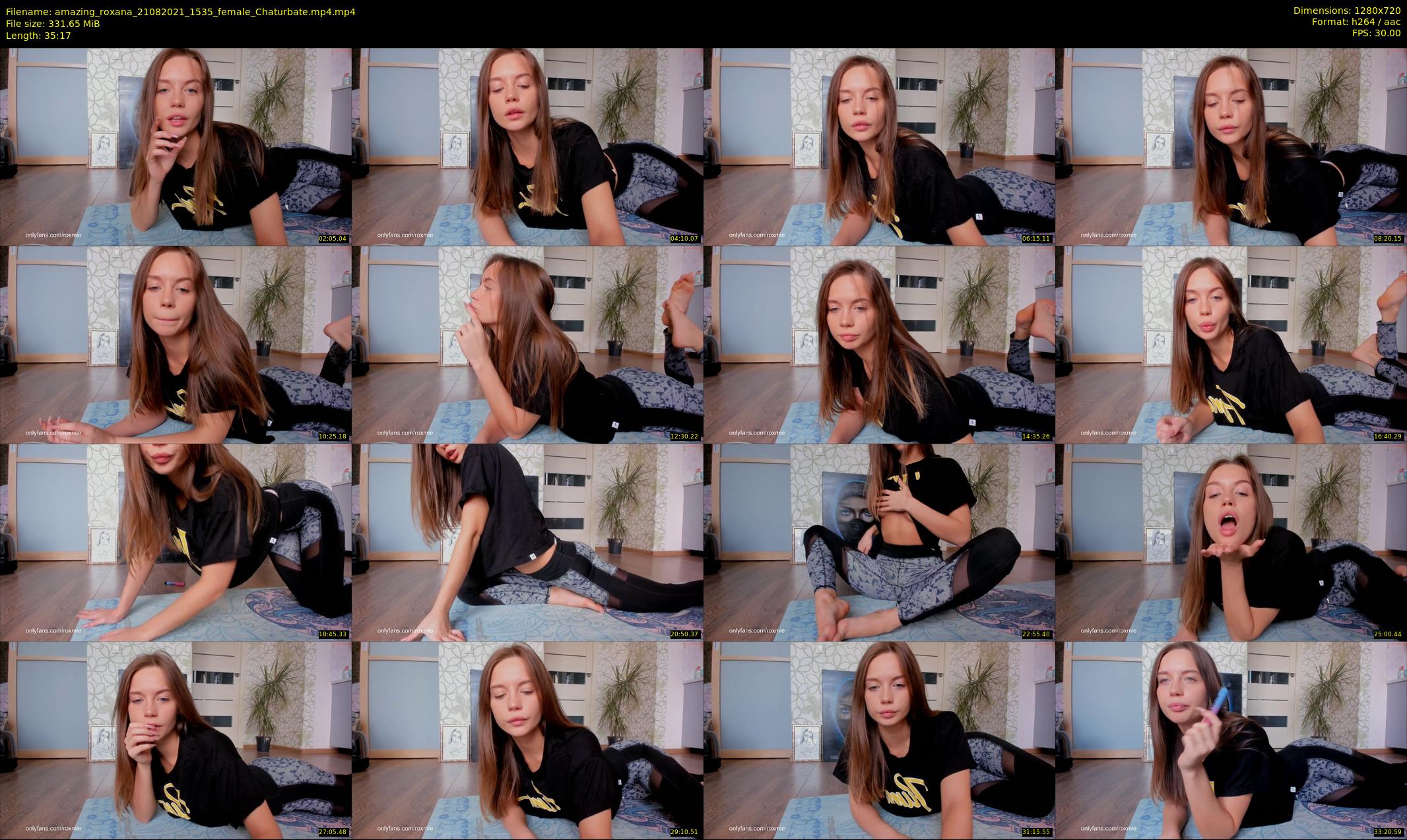 amazing_roxana — 36 minute Chaturbate female cam show recording, 720p, Aug 21, 2021