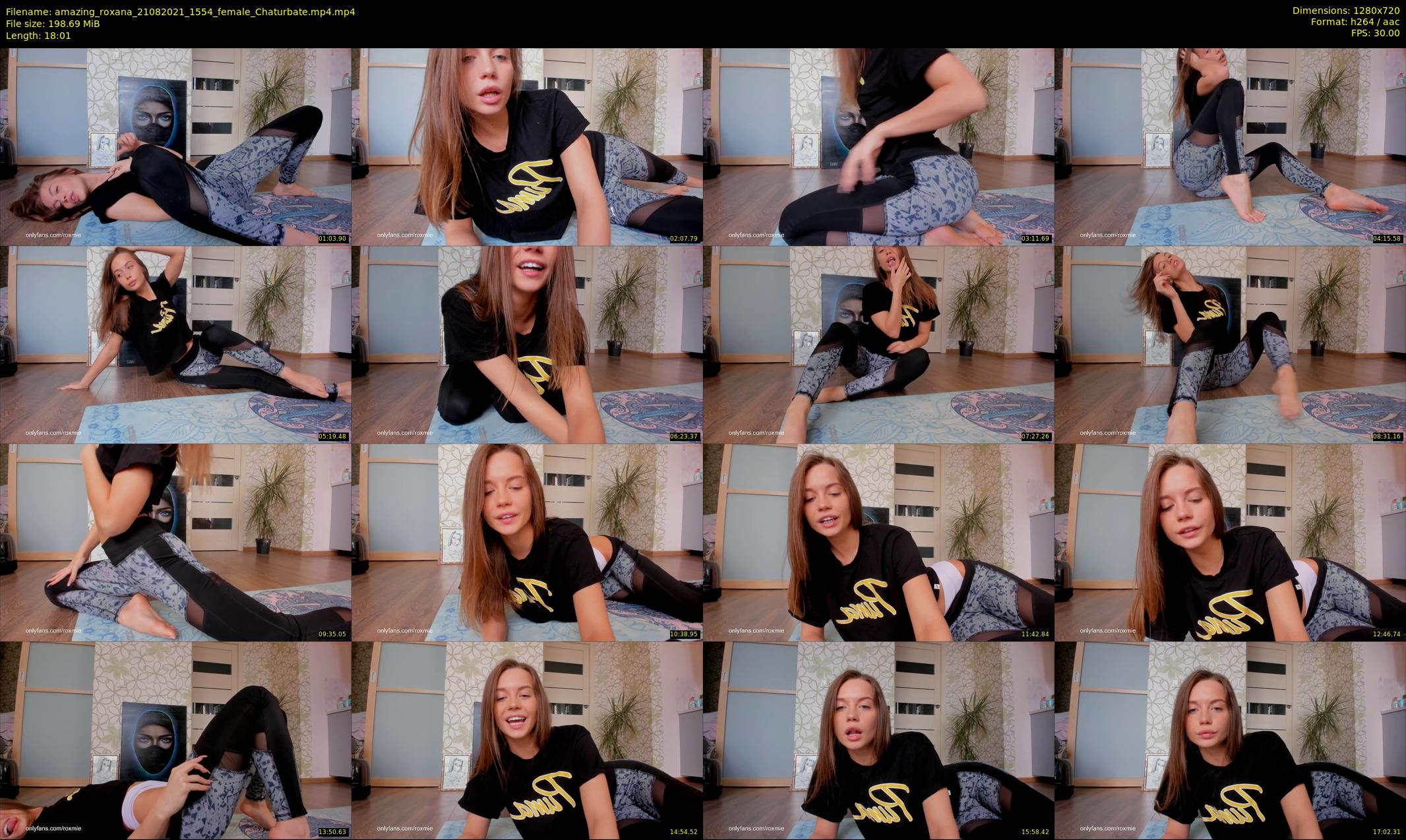 amazing_roxana — 19 minute Chaturbate female cam show recording, 720p, Aug 21, 2021
