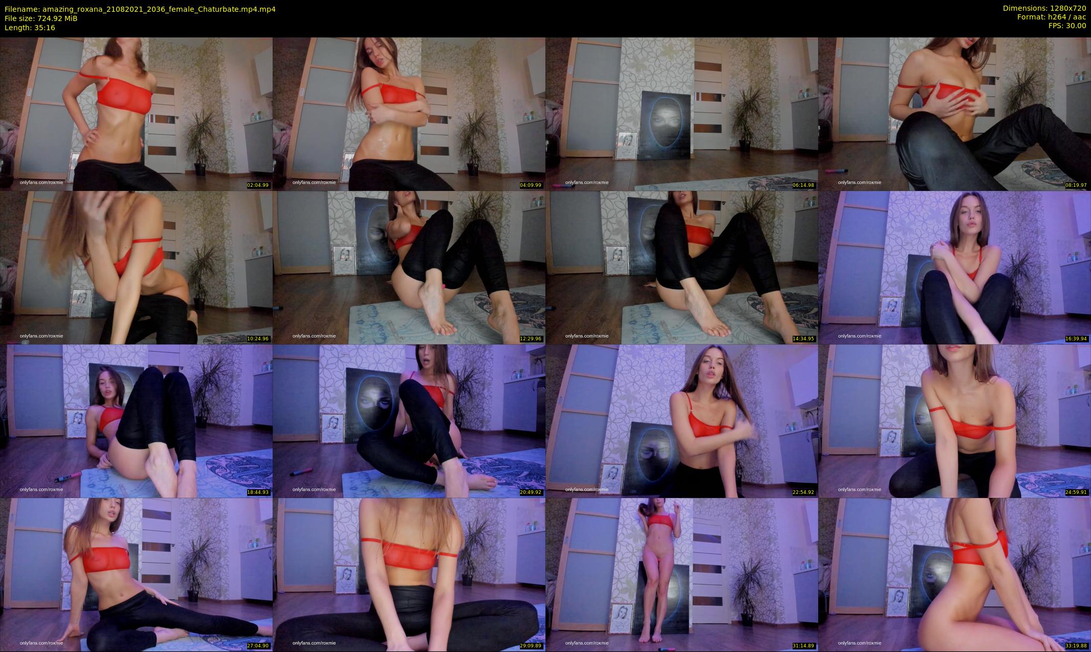 amazing_roxana — 36 minute Chaturbate female cam show recording, 720p, Aug 21, 2021