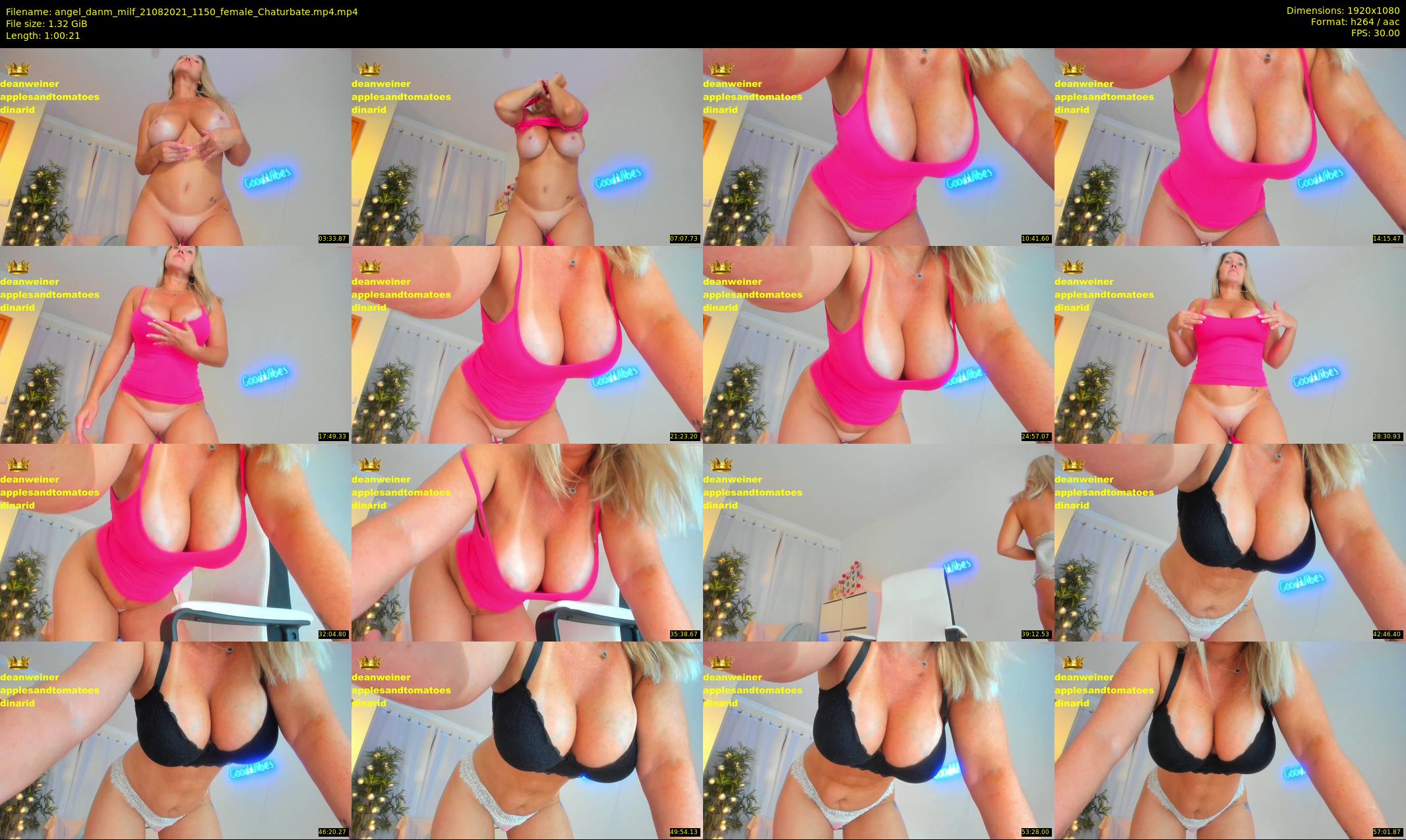 angel_danm_milf — 61 minute Chaturbate female cam show recording, 1080p, Aug 21, 2021