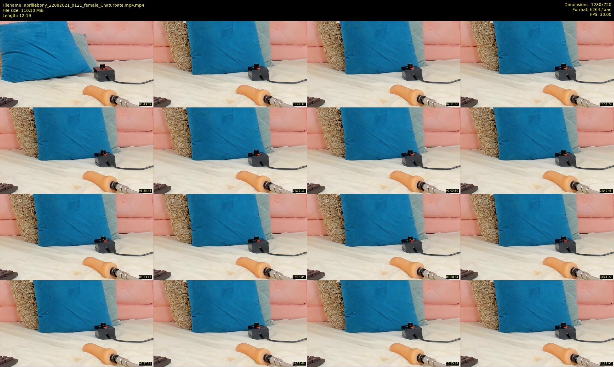 aprillebony — 13 minute Chaturbate female cam show recording, 720p, Aug 22, 2021