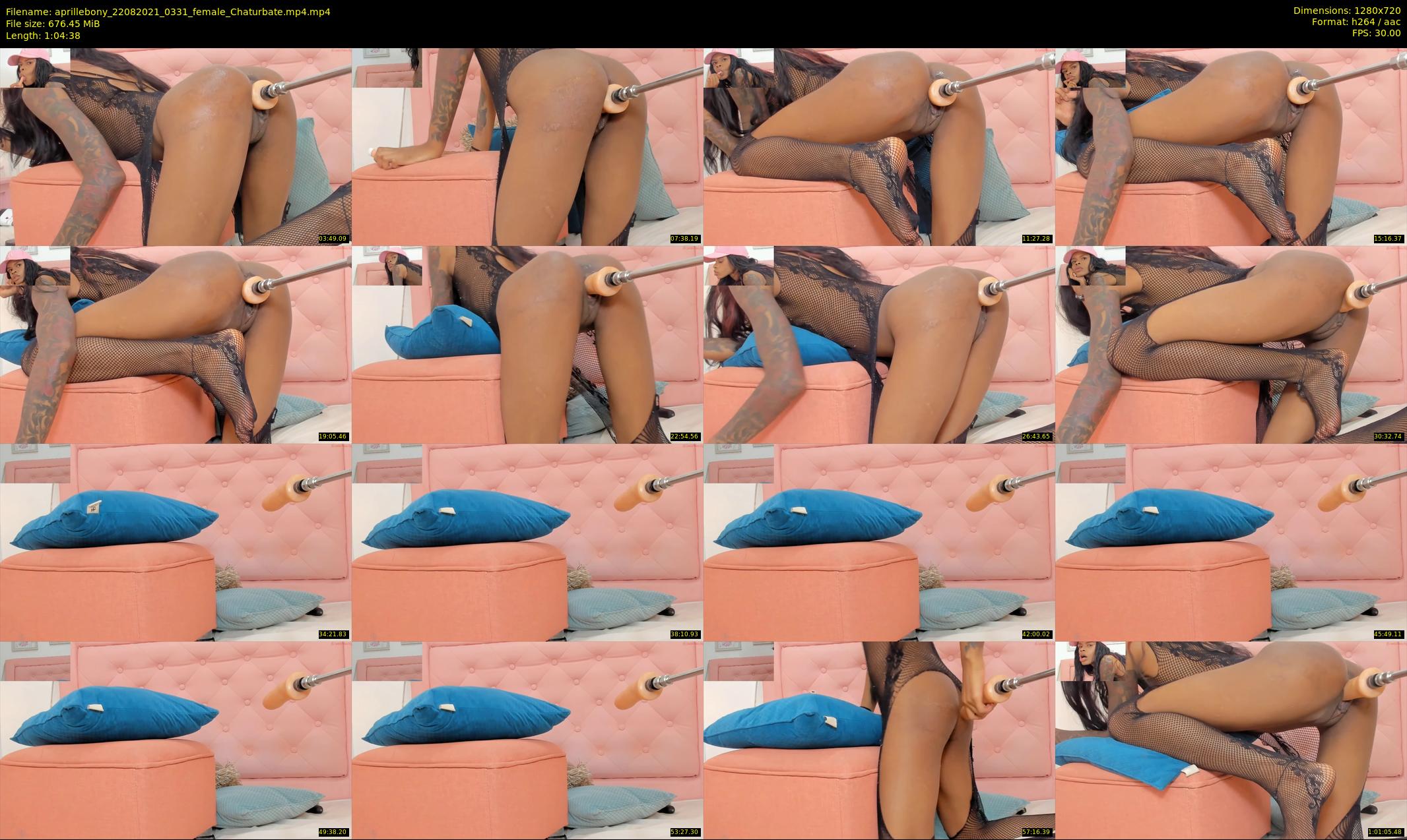aprillebony — 65 minute Chaturbate female cam show recording, 720p, Aug 22, 2021