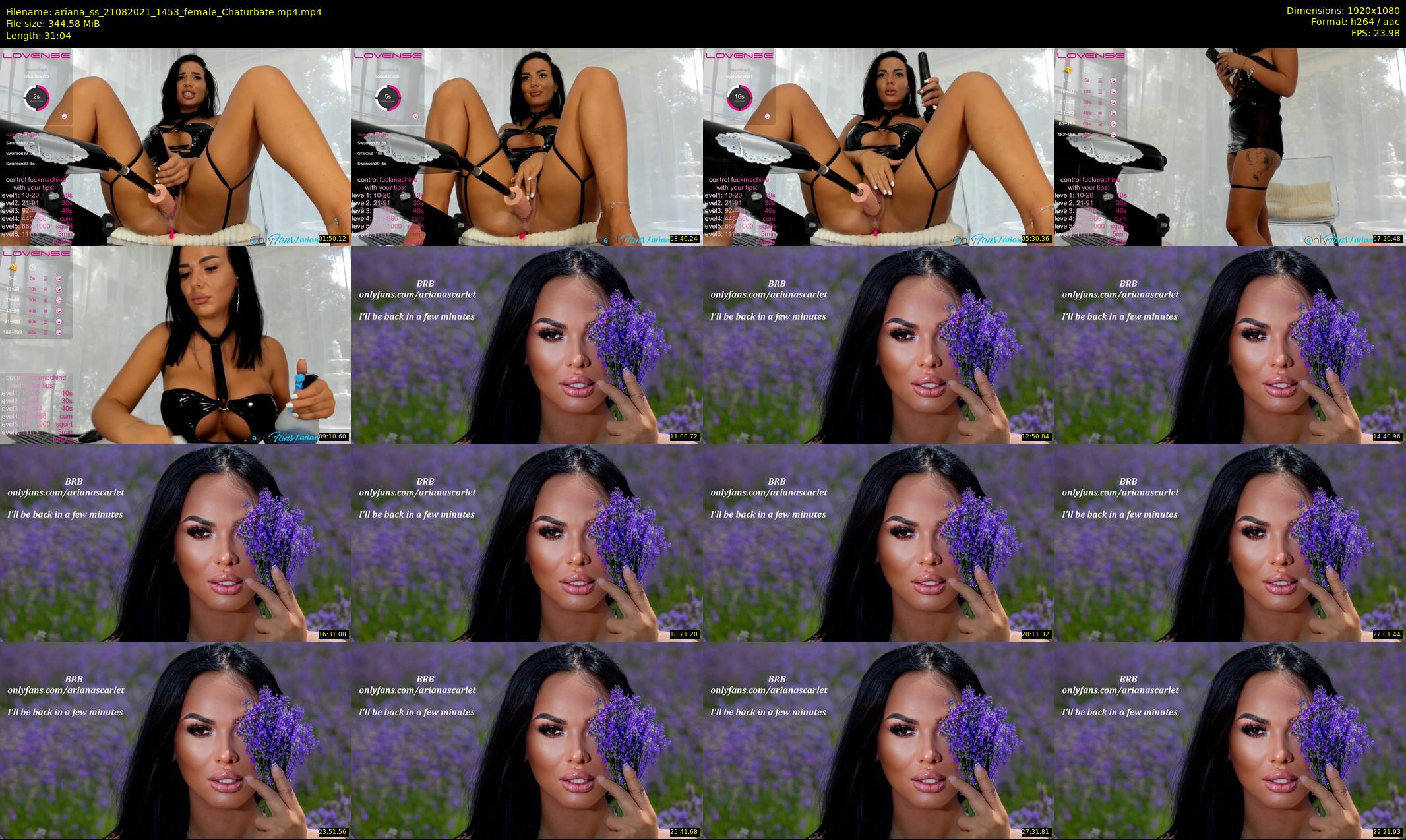 ariana_ss — 32 minute Chaturbate female cam show recording, 1080p, Aug 21, 2021