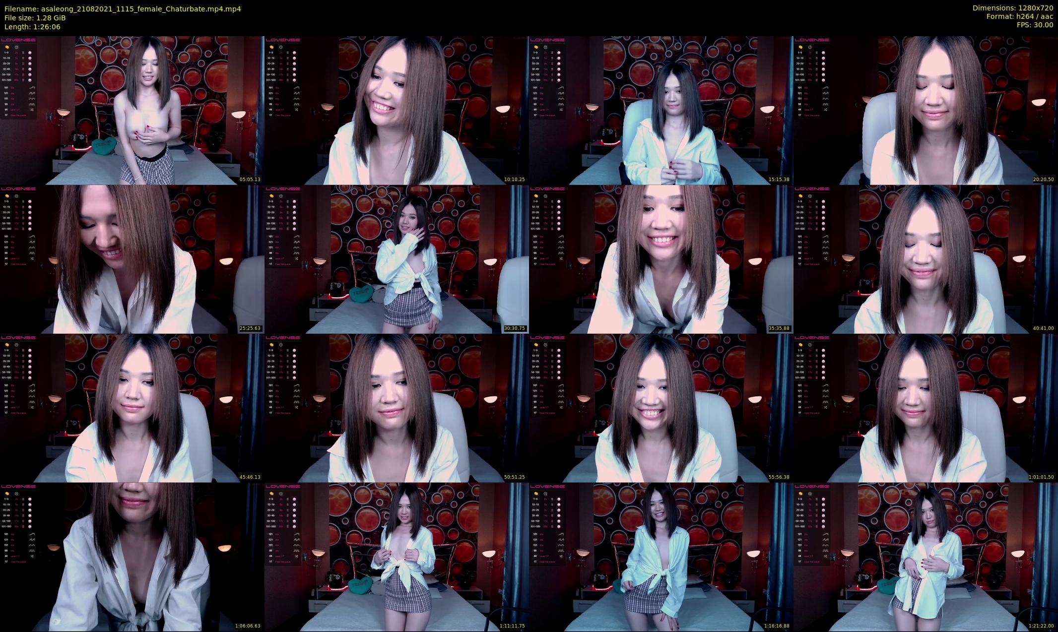 asaleong — 87 minute Chaturbate female cam show recording, 720p, Aug 21, 2021