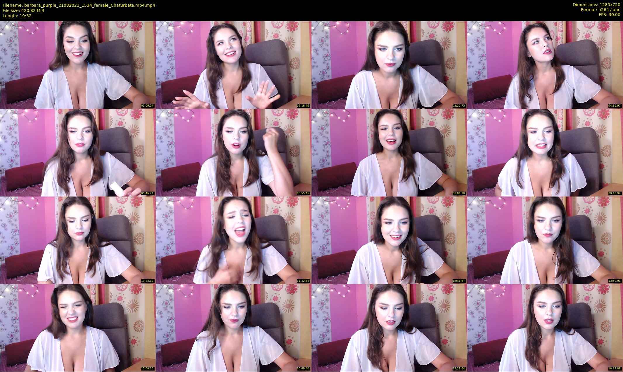 barbara_purple — 20 minute Chaturbate female cam show recording, 720p, Aug 21, 2021