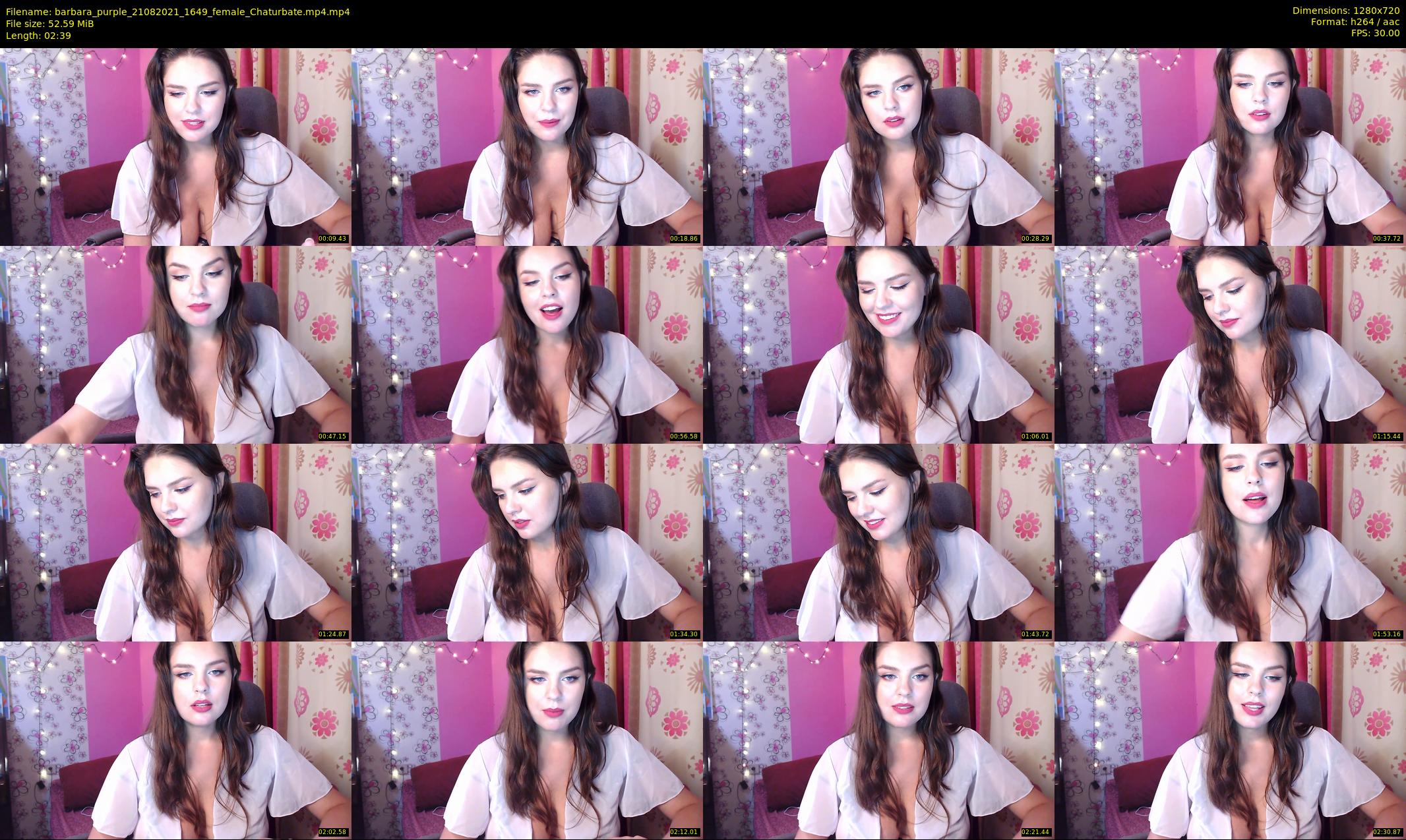 barbara_purple — 3 minute Chaturbate female cam show recording, 720p, Aug 21, 2021