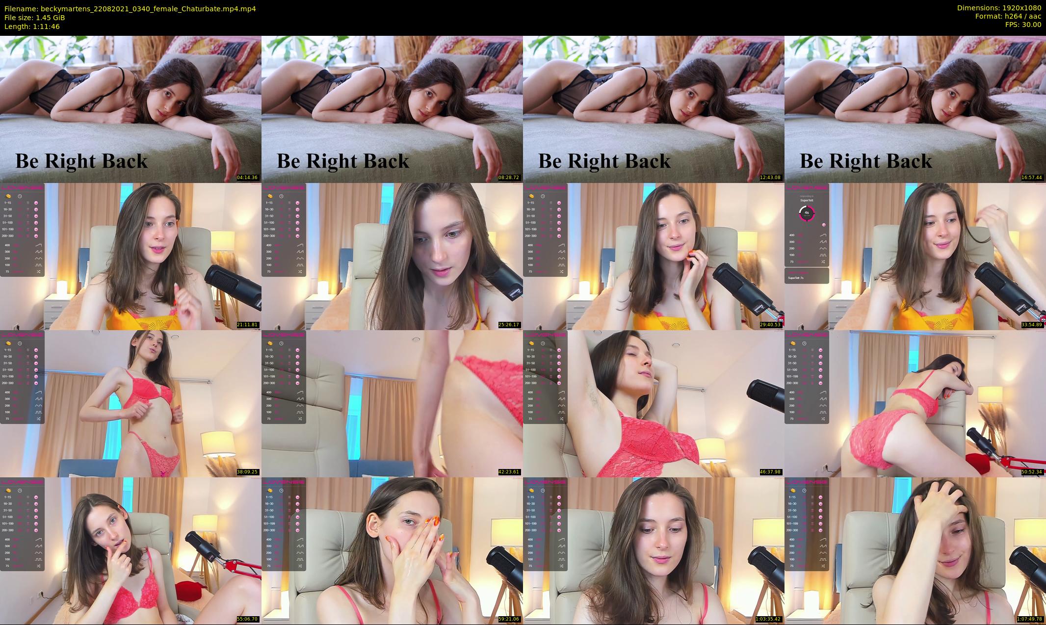 beckymartens — 72 minute Chaturbate female cam show recording, 1080p, Aug 22, 2021