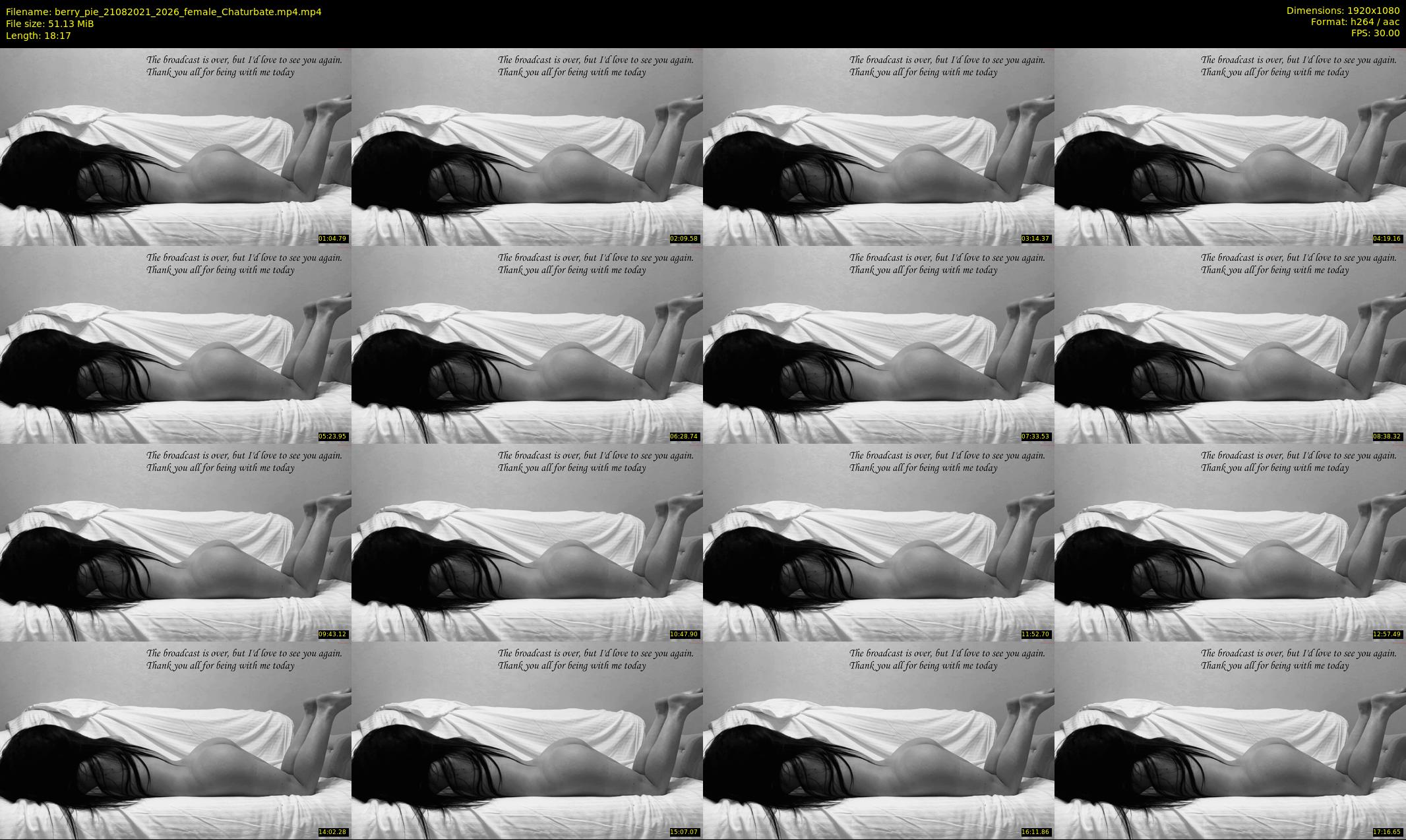 berry_pie — 19 minute Chaturbate female cam show recording, 1080p, Aug 21, 2021