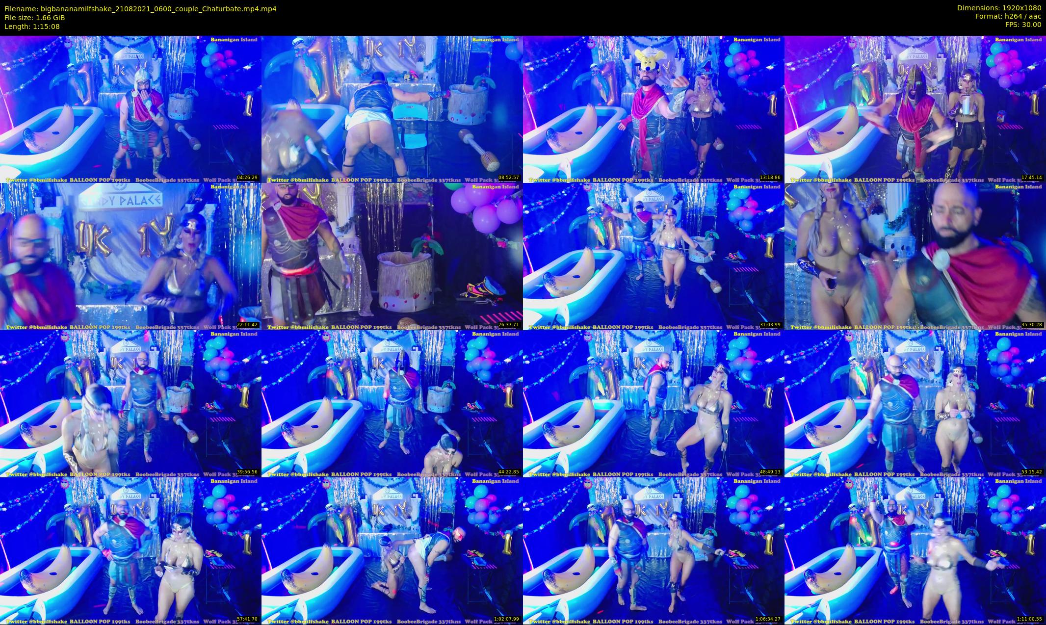 bigbananamilfshake — 76 minute Chaturbate couple cam show recording, 1080p, Aug 21, 2021