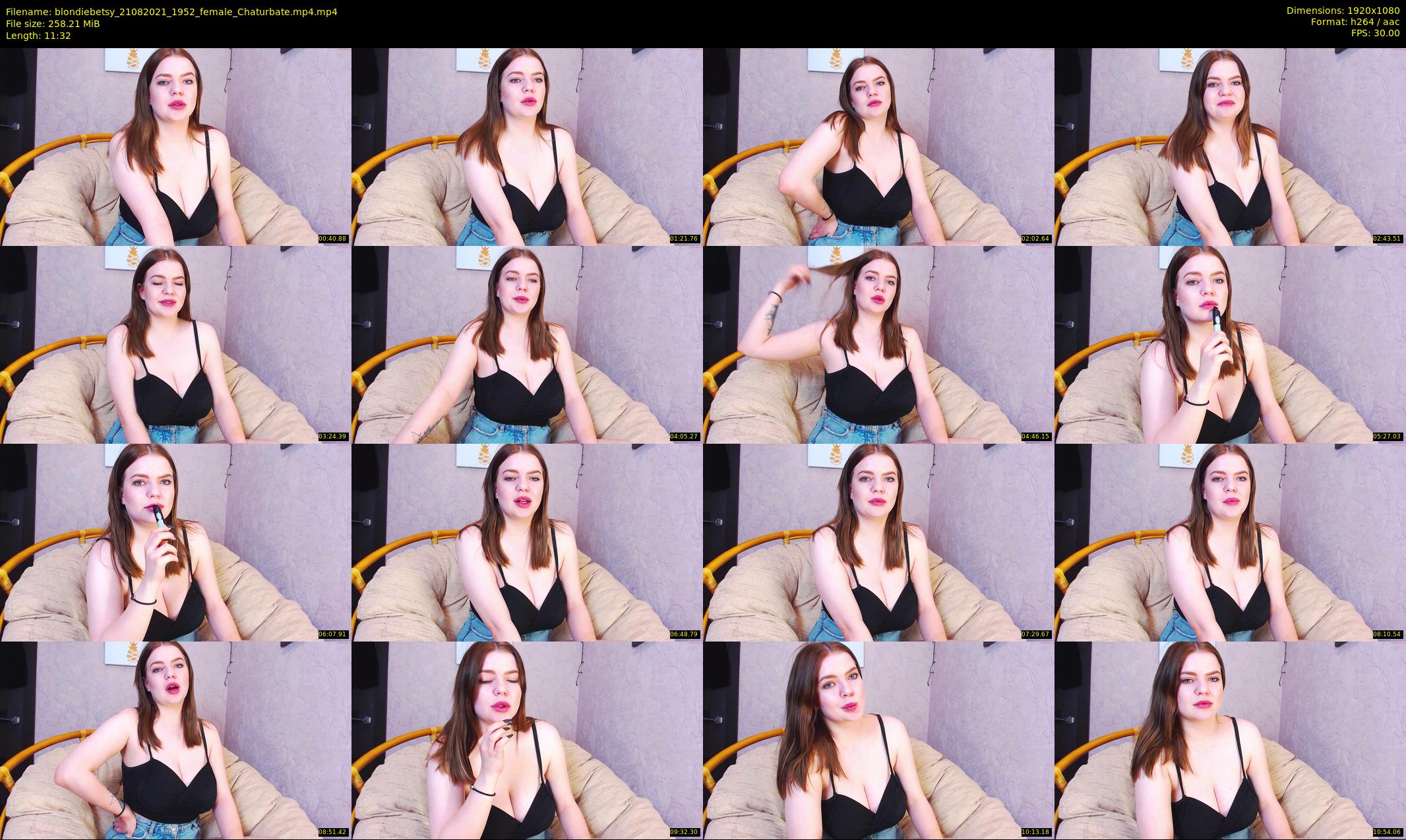 blondiebetsy — 12 minute Chaturbate female cam show recording, 1080p, Aug 21, 2021