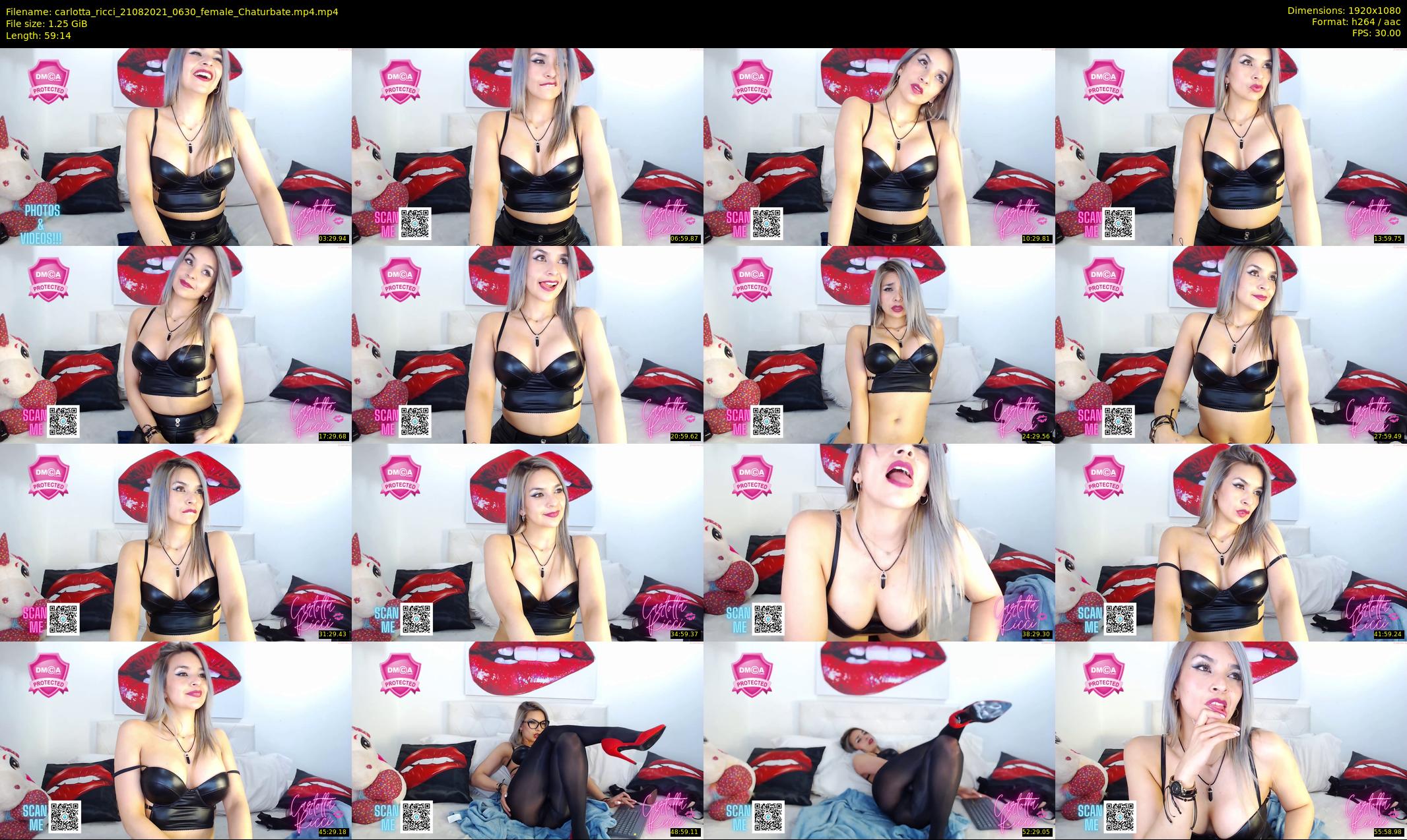 carlotta_ricci — 60 minute Chaturbate female cam show recording, 1080p, Aug 21, 2021