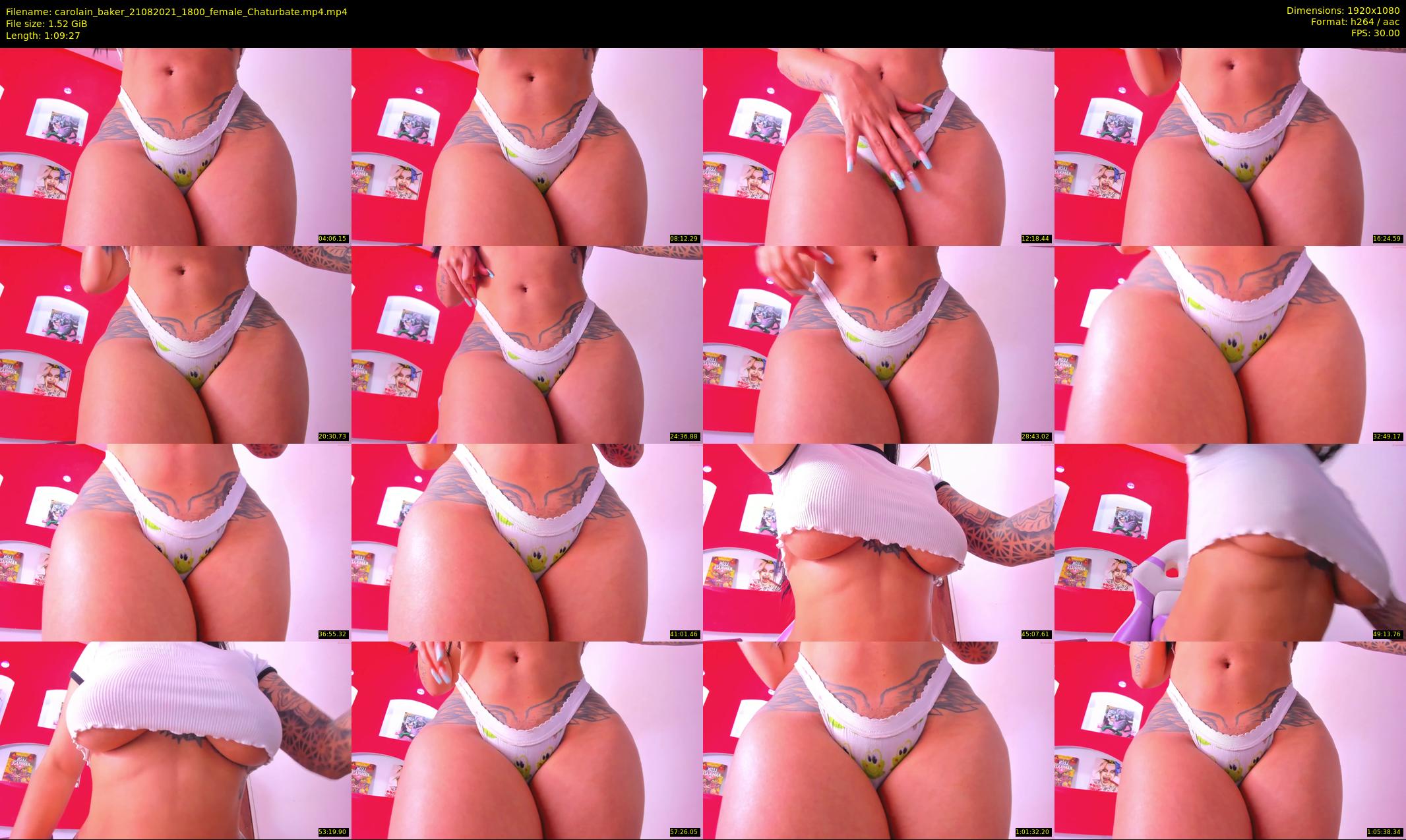 carolain_baker — 70 minute Chaturbate female cam show recording, 1080p, Aug 21, 2021