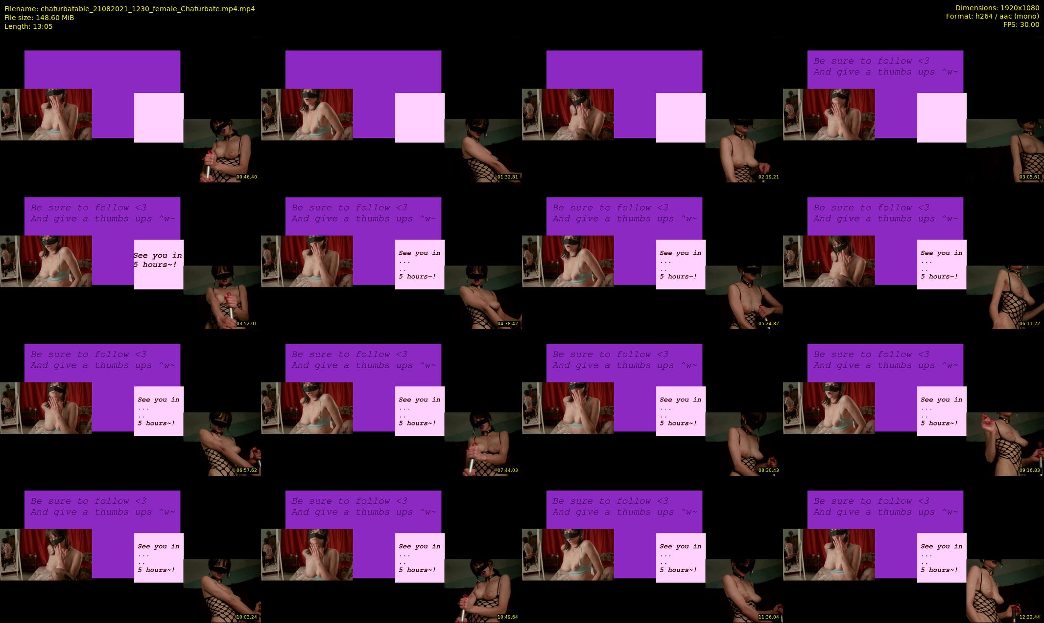 chaturbatable — 14 minute Chaturbate couple cam show recording, 1080p, Aug 21, 2021