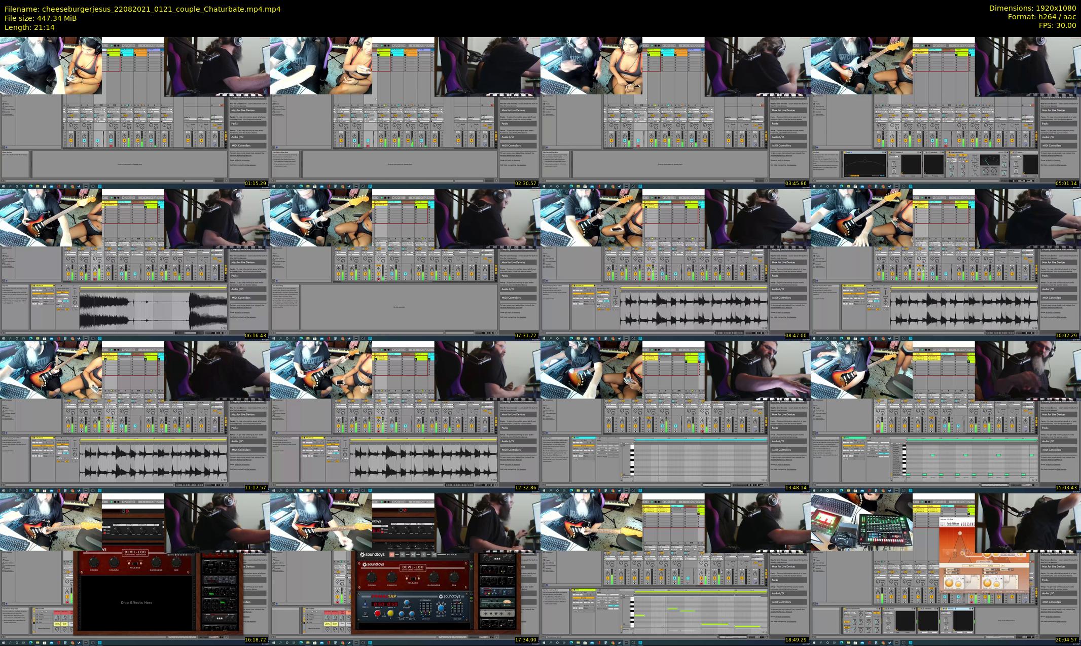 cheeseburgerjesus — 22 minute Chaturbate couple cam show recording, 1080p, Aug 22, 2021