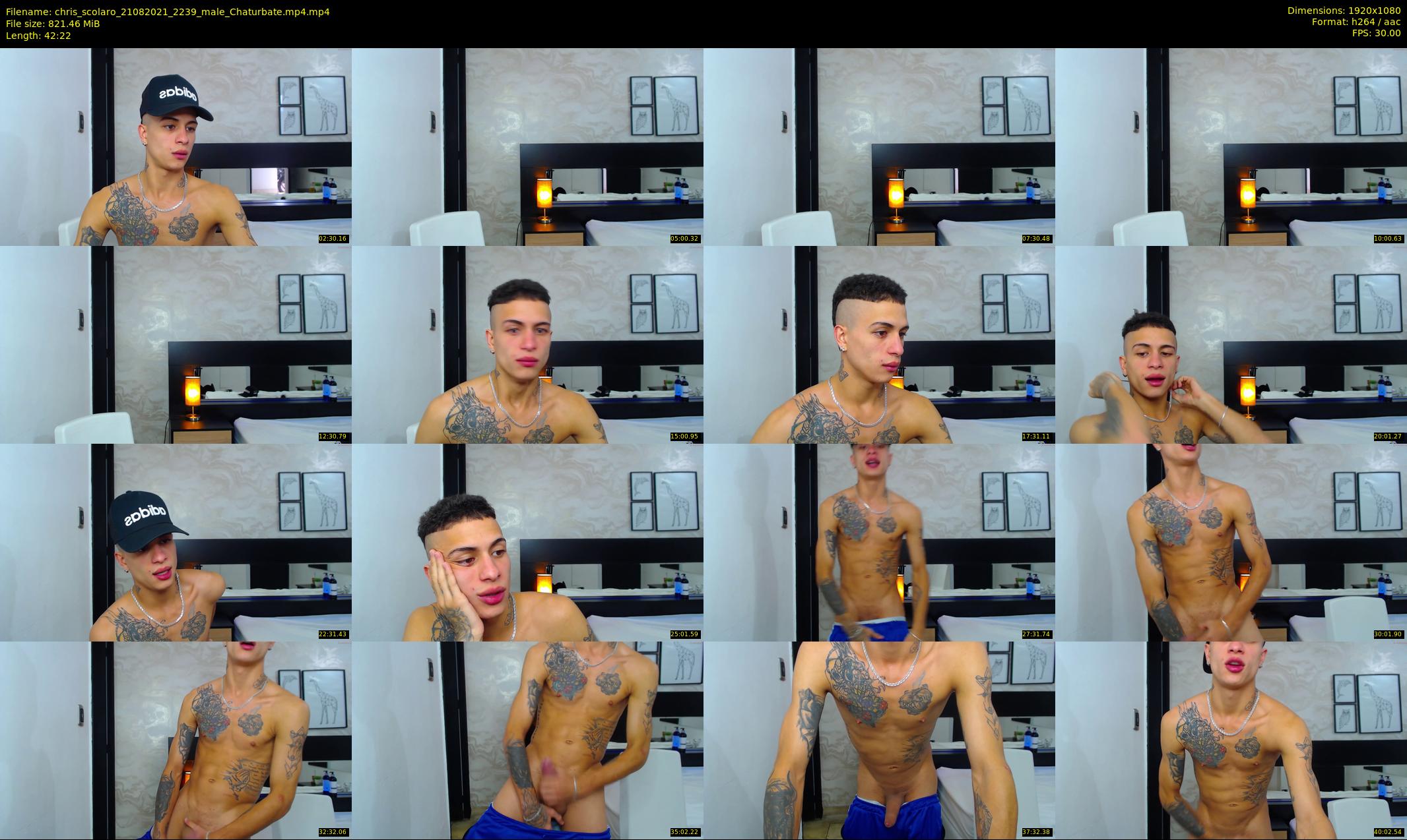 chris_scolaro — 43 minute Chaturbate male cam show recording, 1080p, Aug 21, 2021