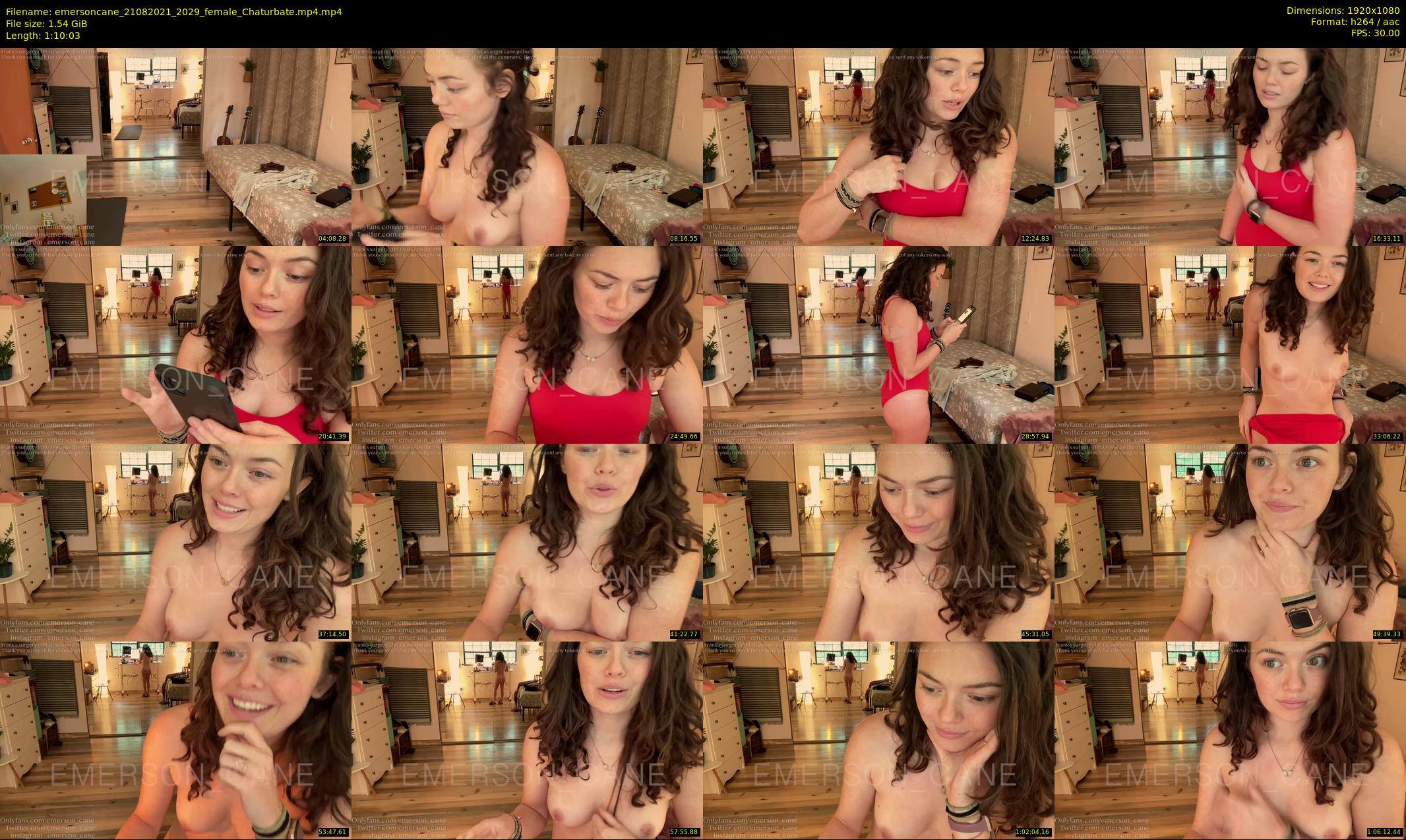 emersoncane — 71 minute Chaturbate female cam show recording, 1080p, Aug 21, 2021