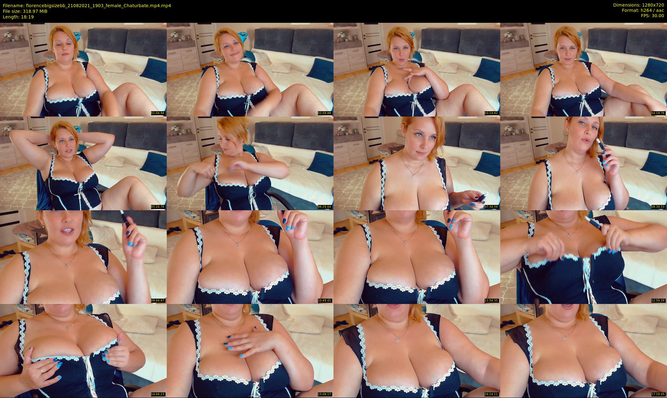 florencebigsizebb — 19 minute Chaturbate female cam show recording, 720p, Aug 21, 2021