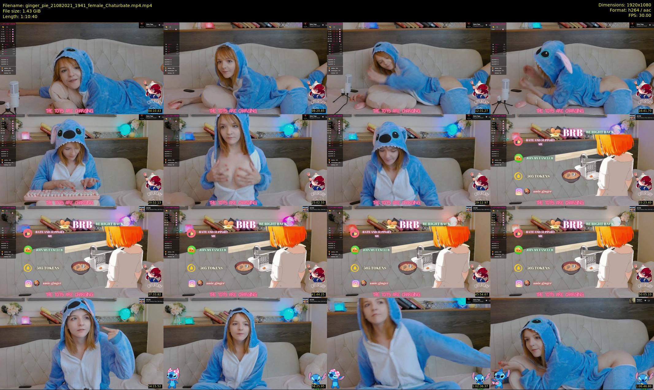 ginger_pie — 71 minute Chaturbate female cam show recording, 1080p, Aug 21, 2021