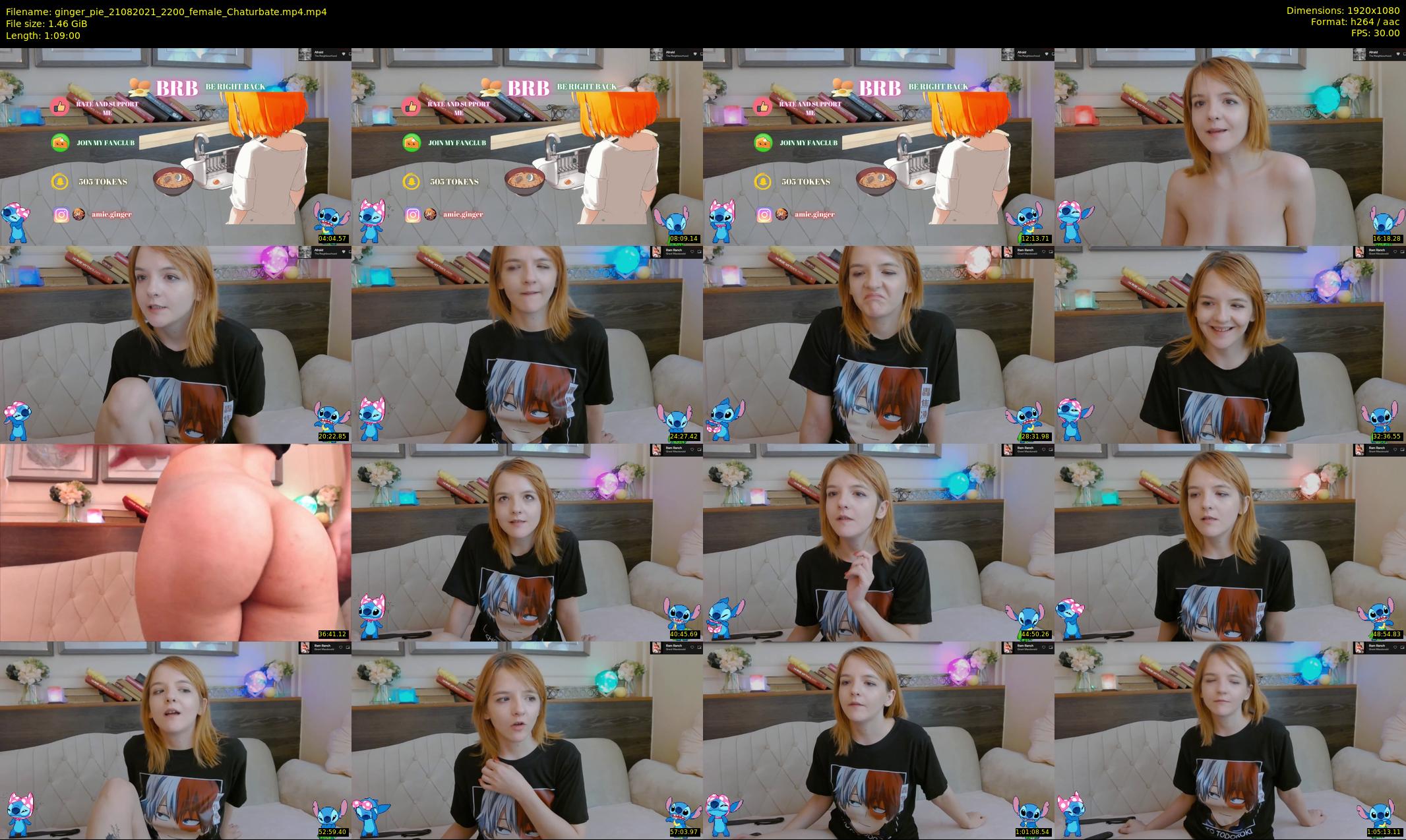 ginger_pie — 69 minute Chaturbate female cam show recording, 1080p, Aug 21, 2021